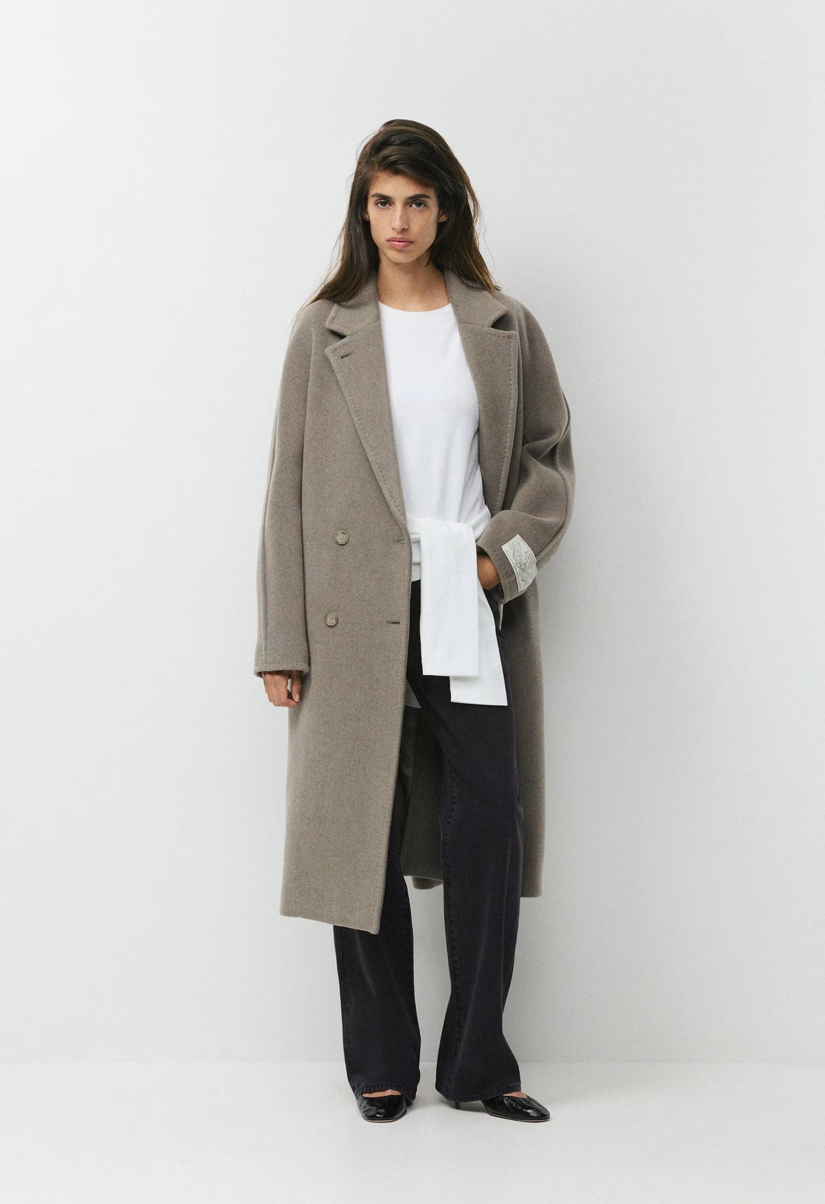 The Slouch™ Coat - Soft Wool Cashmere - HEATHER NOMAD TAUPE