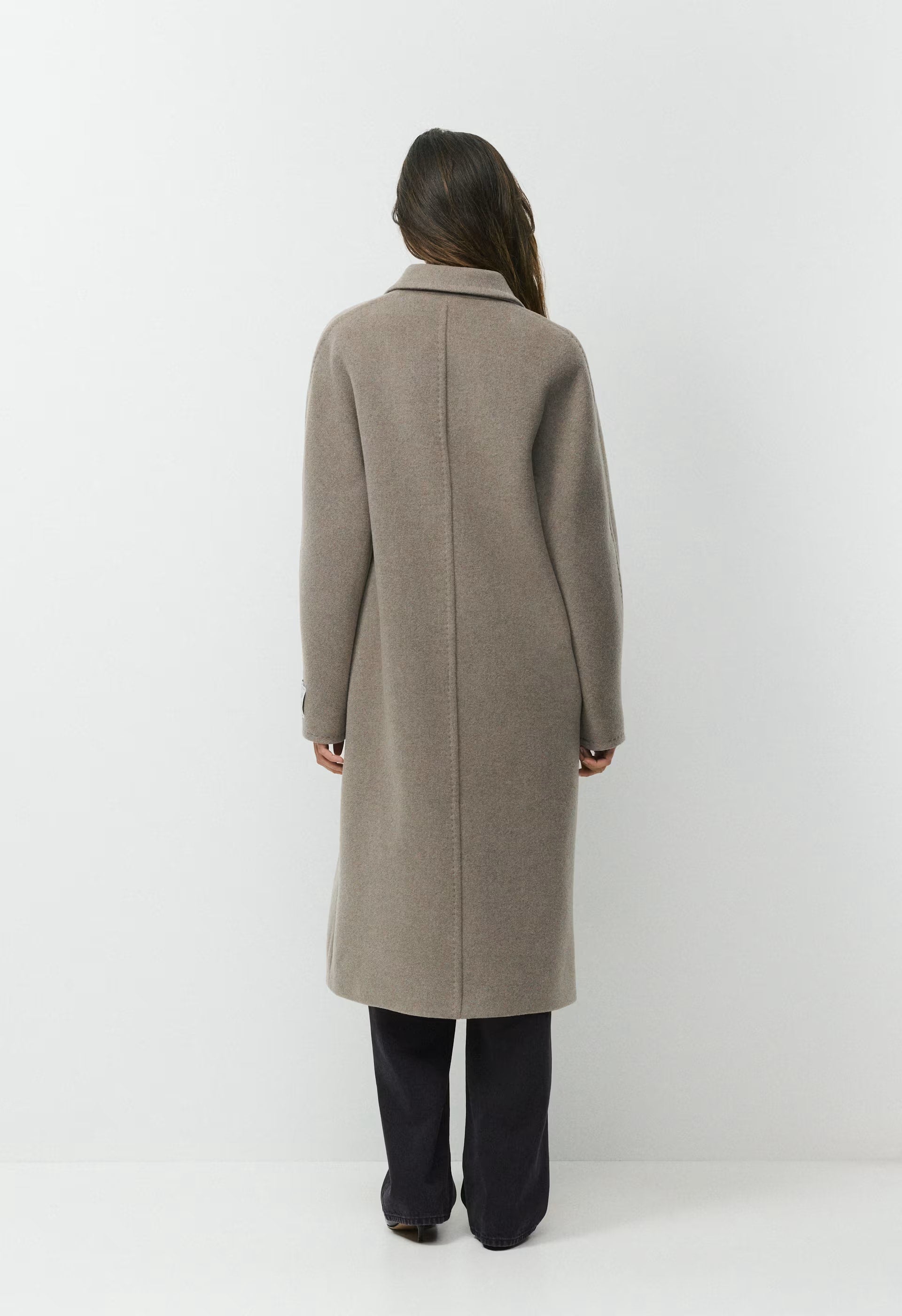 The Slouch™ Coat - Soft Wool Cashmere - HEATHER BLACK