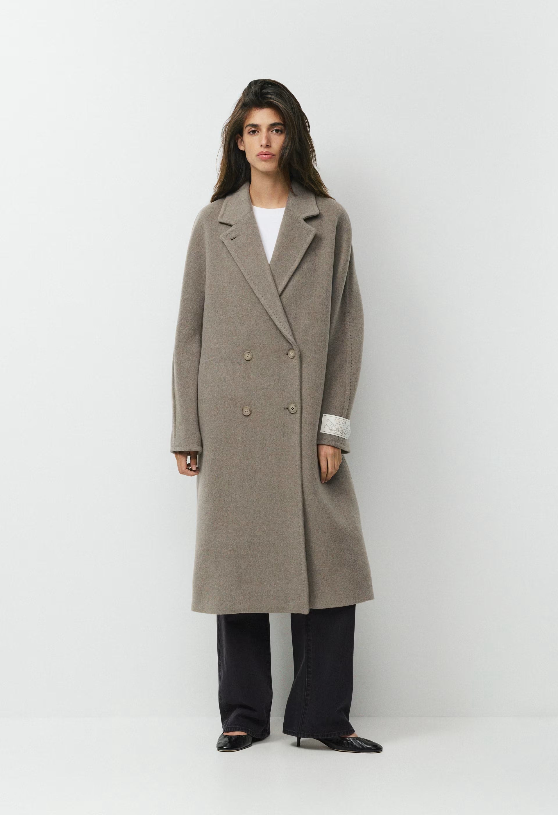 The Slouch™ Coat - Soft Wool Cashmere - BLACK