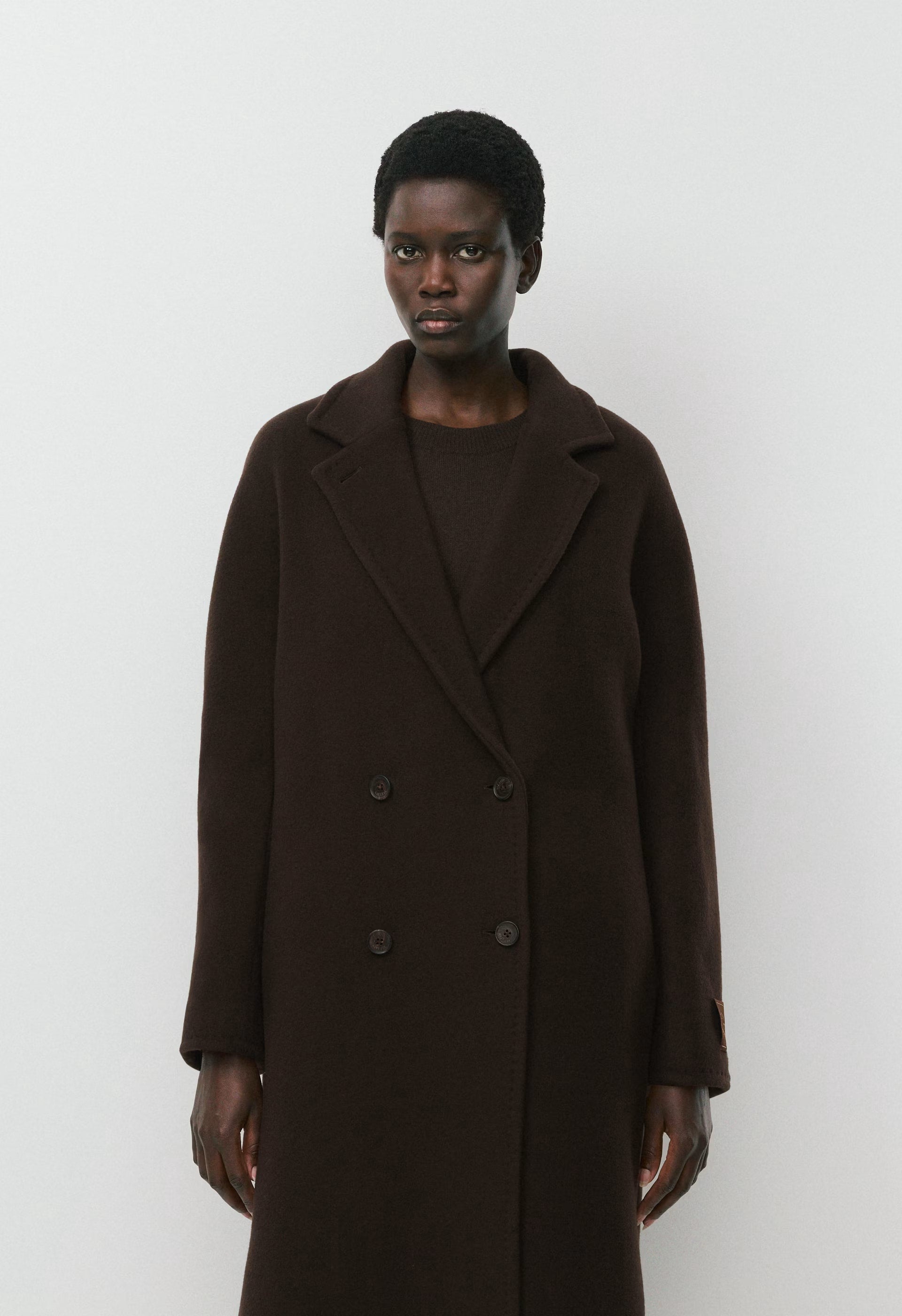 The Slouch™ Coat - Soft Wool Cashmere - CACAO NIB BROWN