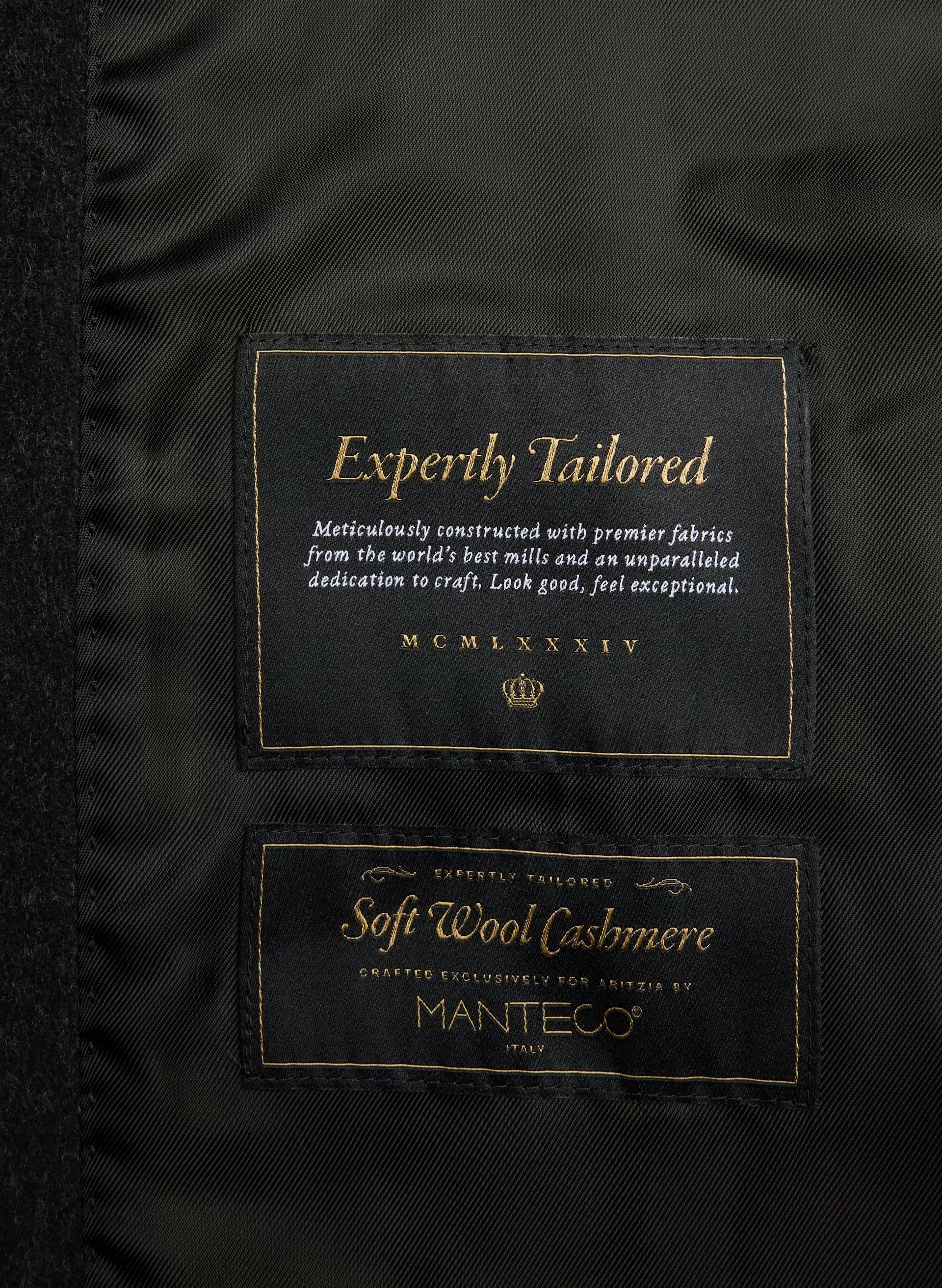 The Slouch™ Coat - Soft Wool Cashmere - HEATHER BLACK