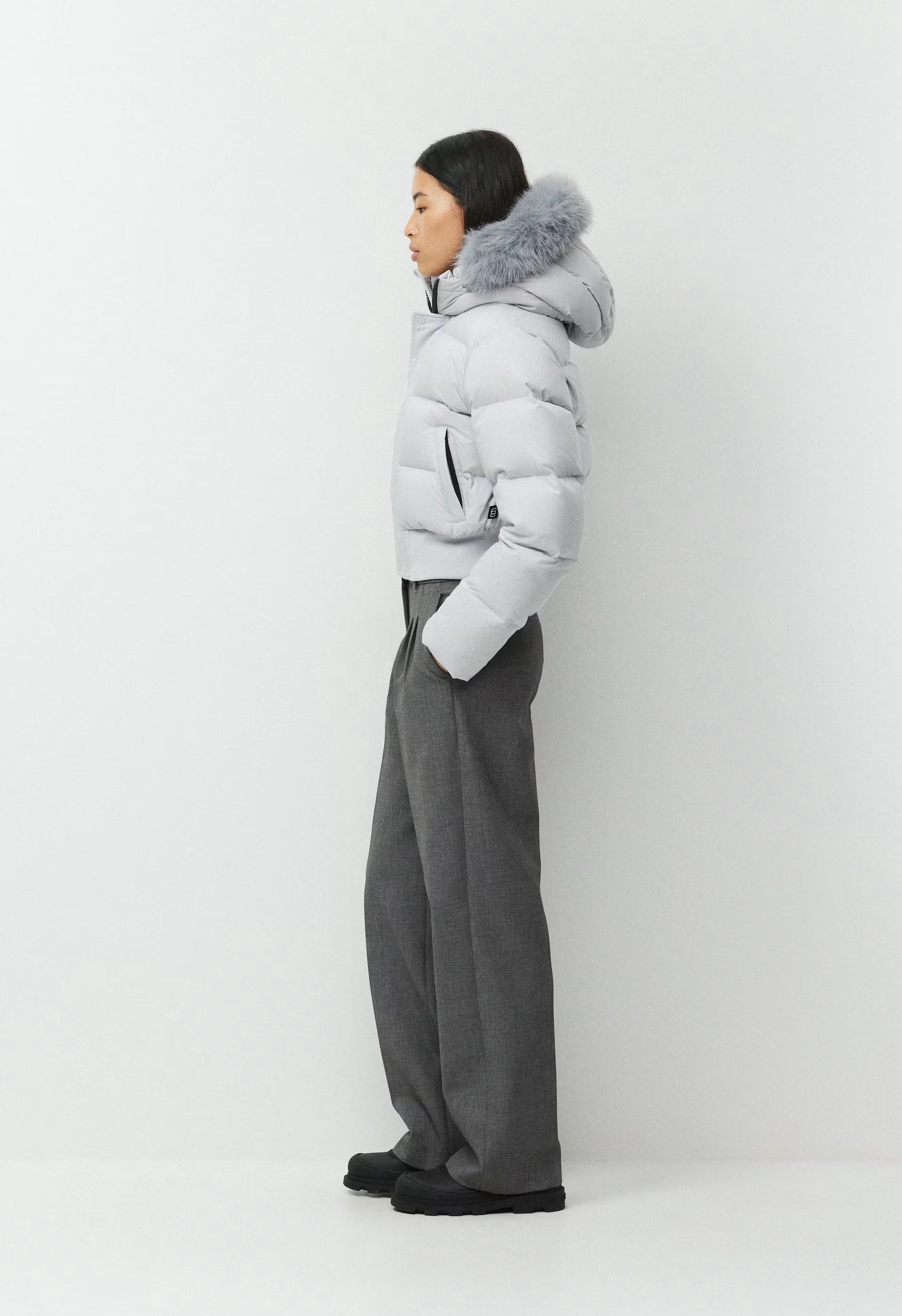The Super Chalet Puff™ - cliMATTE™ - CHRME GREY/MN DST GREY