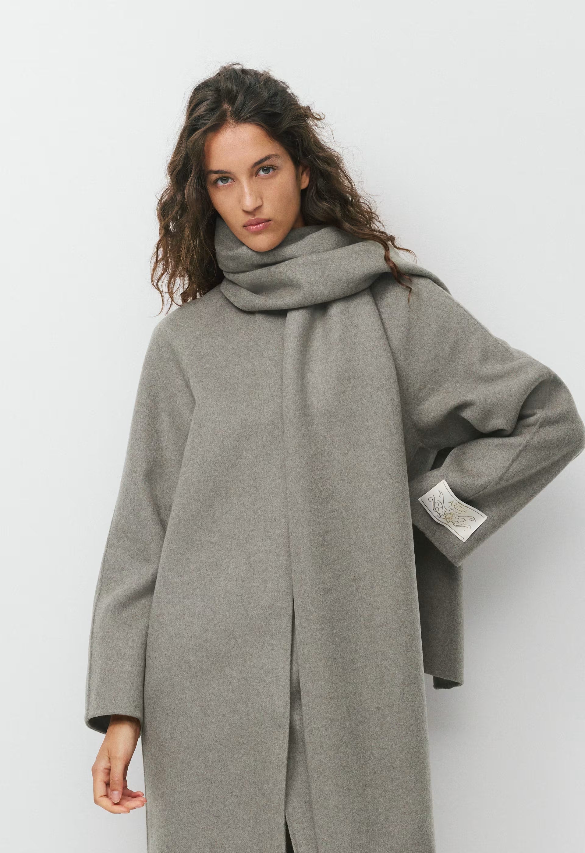 The Embrace Double-Faced Coat - Luxe (Re)Wool - HEATHER DARK TAUPE