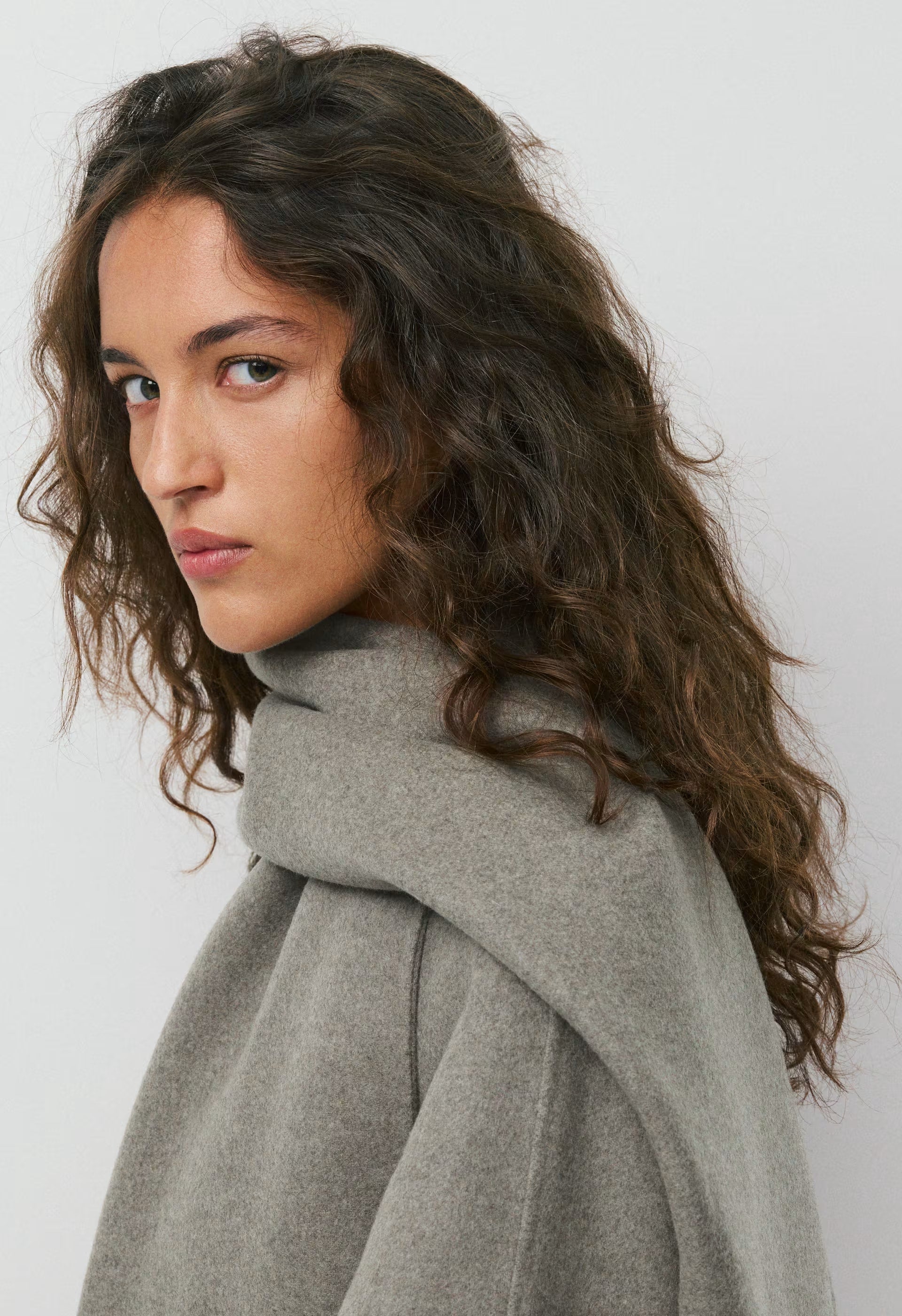 The Embrace Double-Faced Coat - Luxe (Re)Wool - HEATHER DARK TAUPE