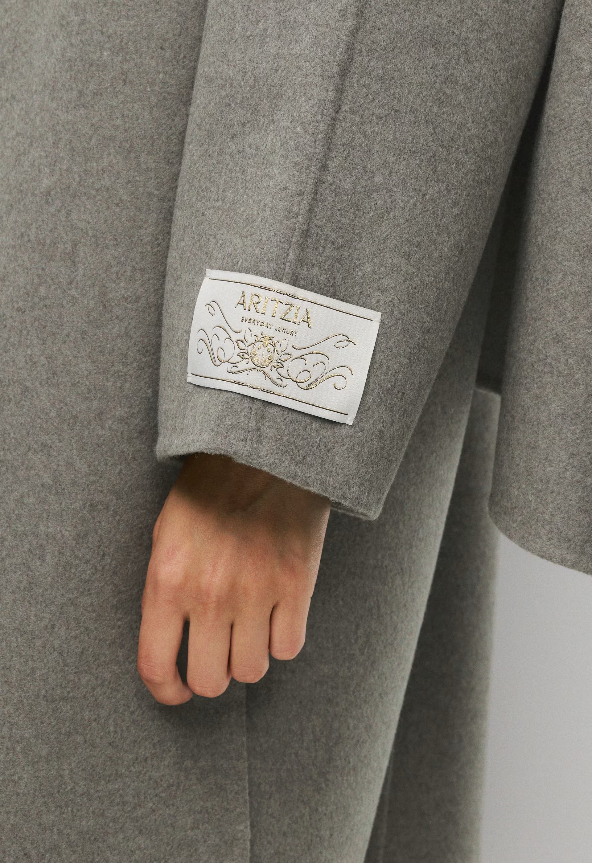The Embrace Double-Faced Coat - Luxe (Re)Wool - HEATHER DARK TAUPE
