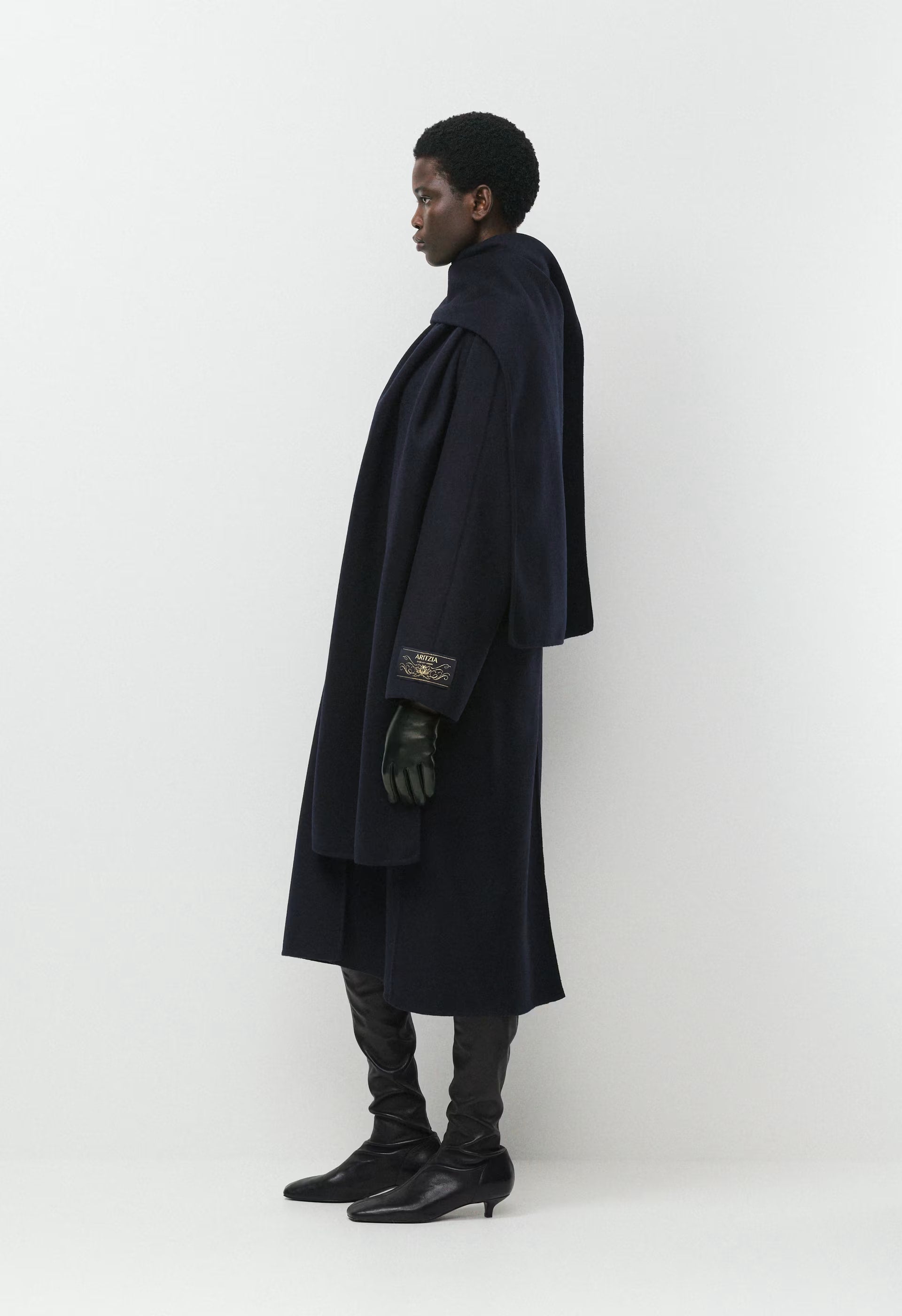 The Embrace Double-Faced Coat - Luxe (Re)Wool - DARK NIGHT NAVY