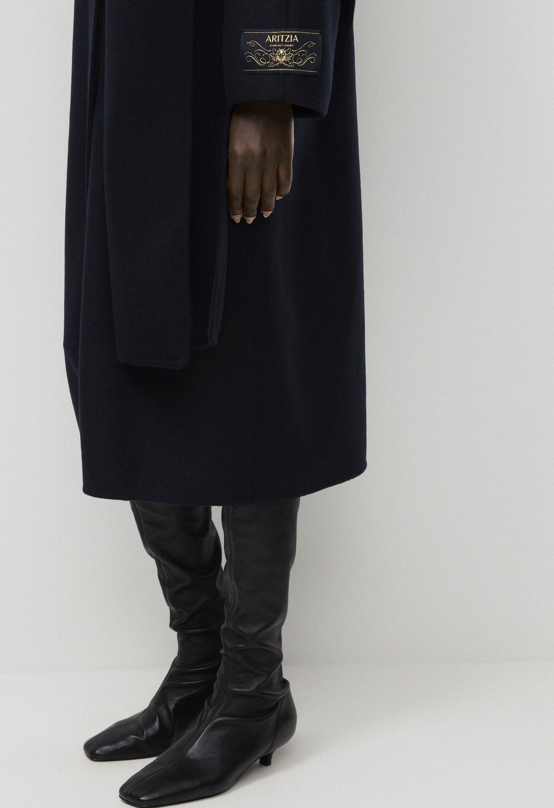The Embrace Double-Faced Coat - Luxe (Re)Wool - DARK NIGHT NAVY