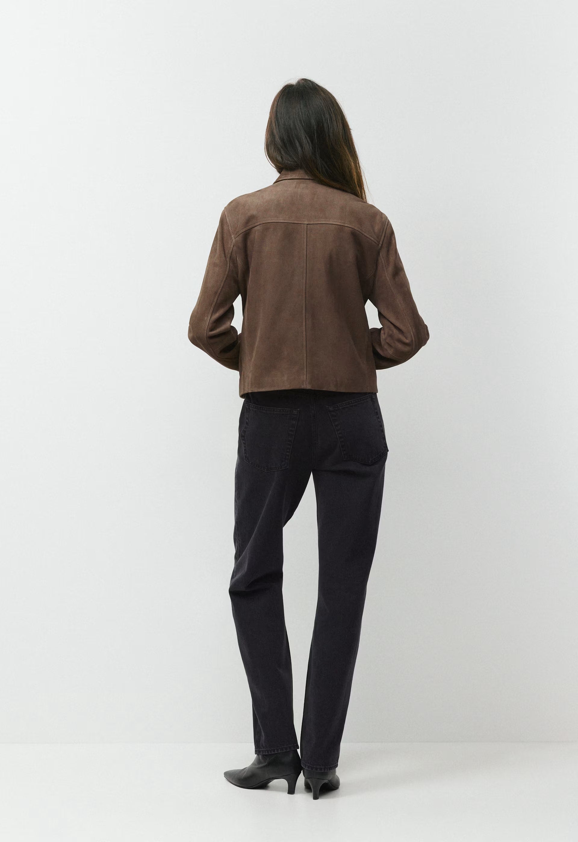 Tori Jacket - Suede - DARK CHOCOLATE