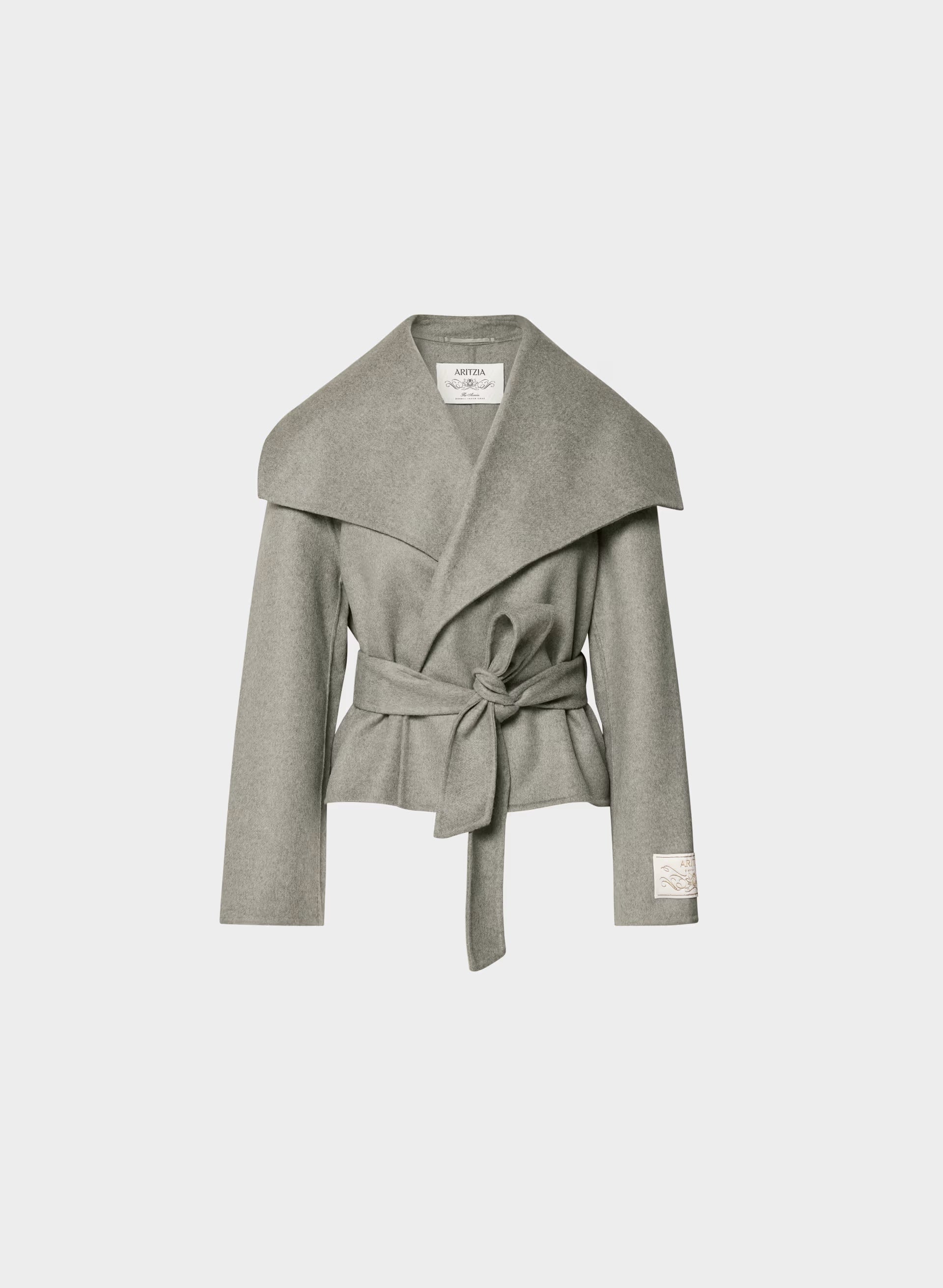 The Acacia Double-Faced Coat - Luxe (Re)Wool - HEATHER DARK TAUPE