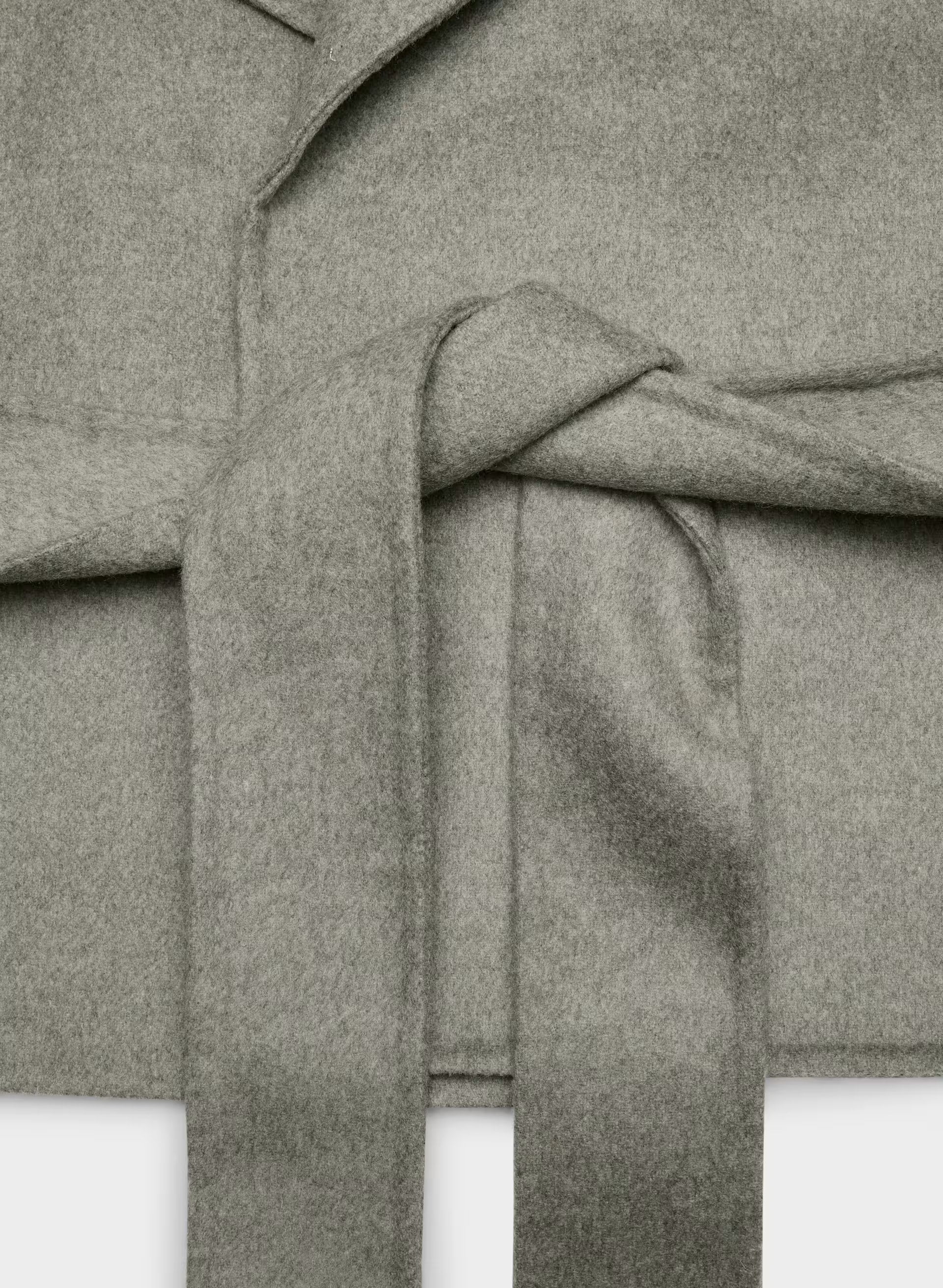 The Acacia Double-Faced Coat - Luxe (Re)Wool - HEATHER DARK TAUPE
