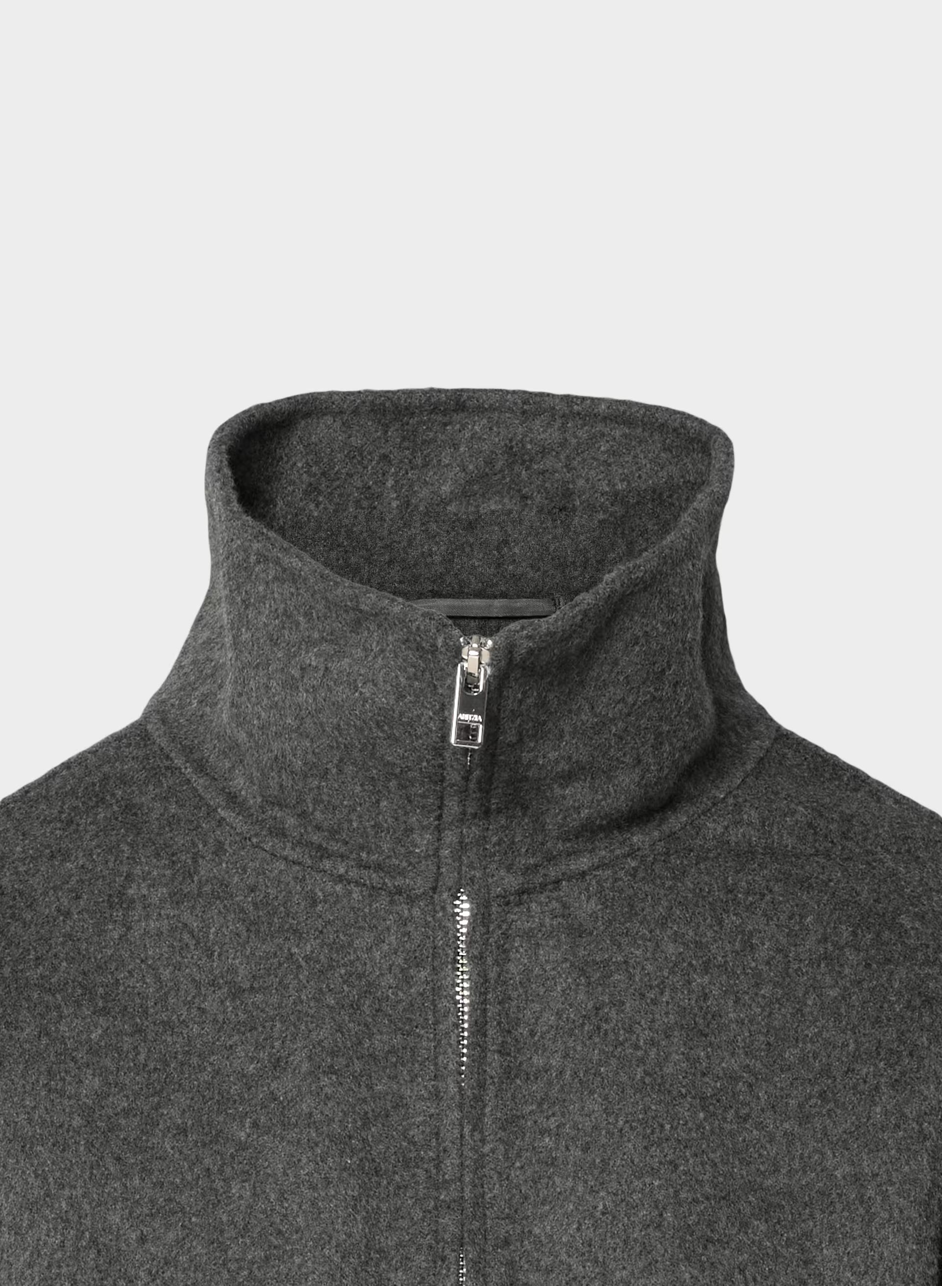 The Alder Double-Faced Coat - Luxe (Re)Wool - HEATHER CHARCOAL