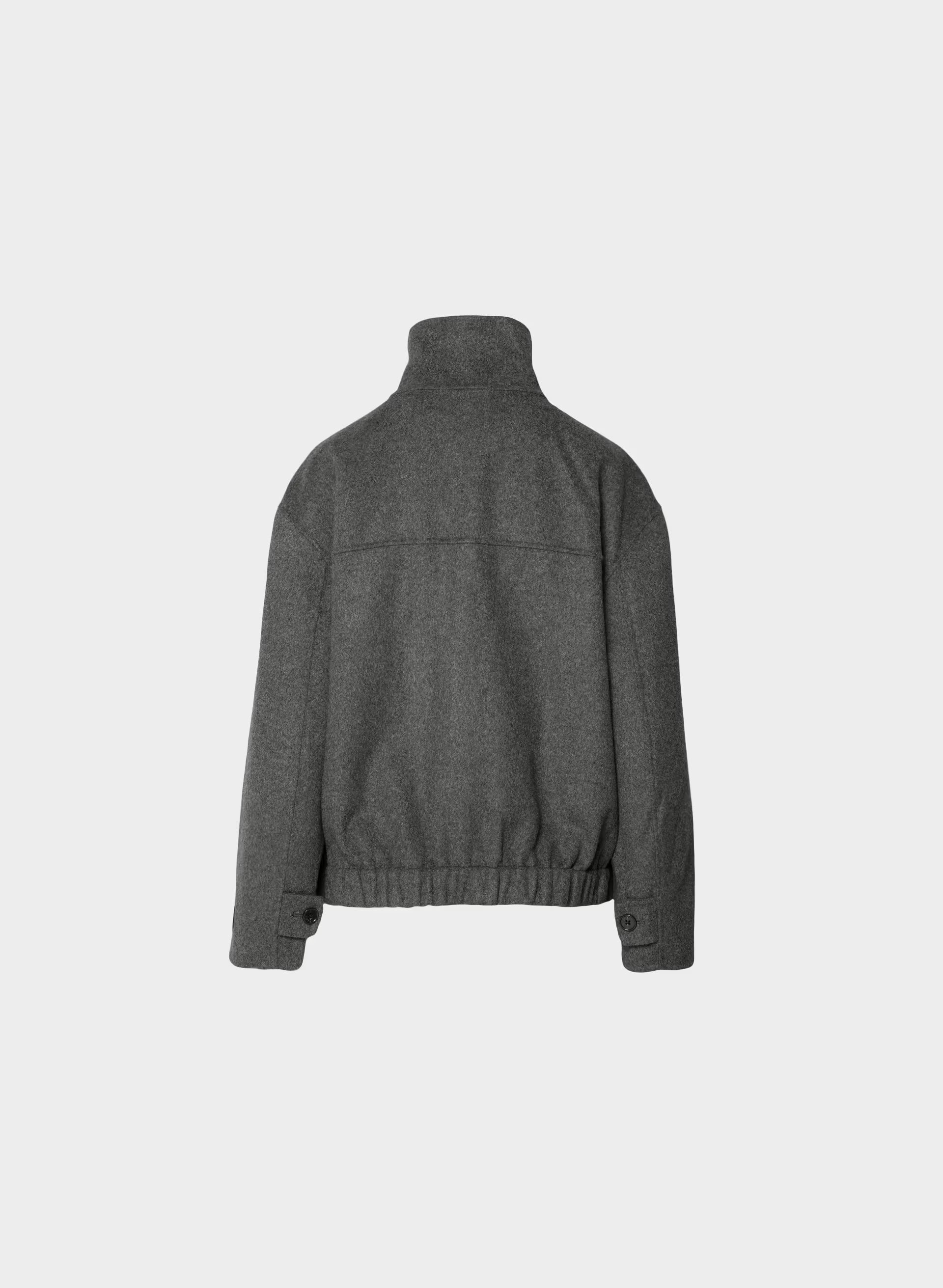 The Alder Double-Faced Coat - Luxe (Re)Wool - HEATHER CHARCOAL