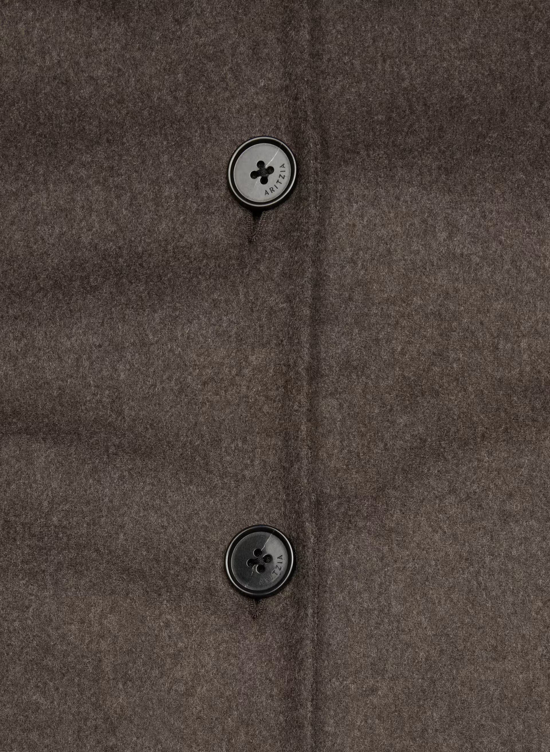 The Heath Double-Faced Coat - Luxe (Re)Wool - SOOT