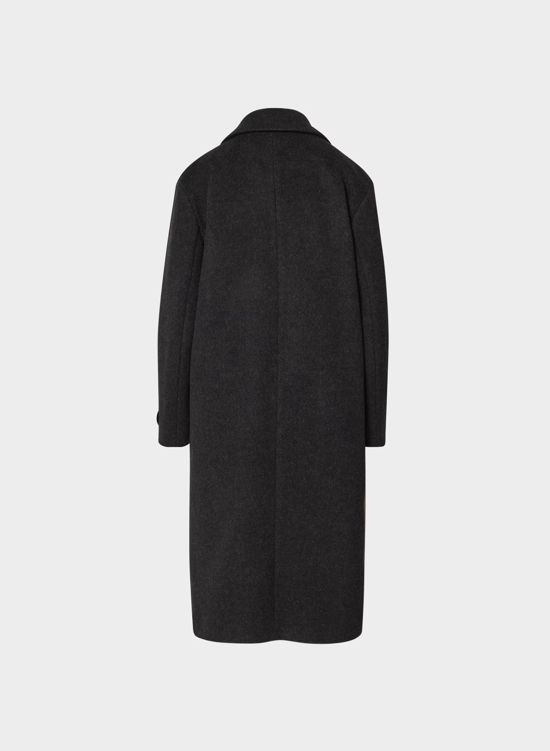 The Only Coat - Soft Wool Cashmere - HEATHER BLACK