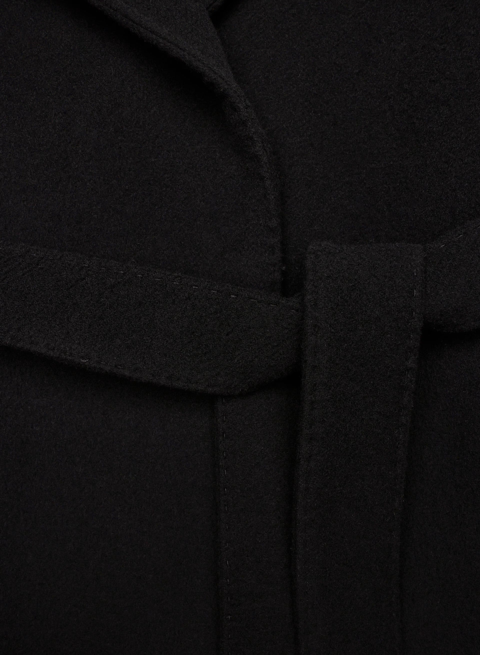 The Emilie Coat - Soft Wool Cashmere - BLACK
