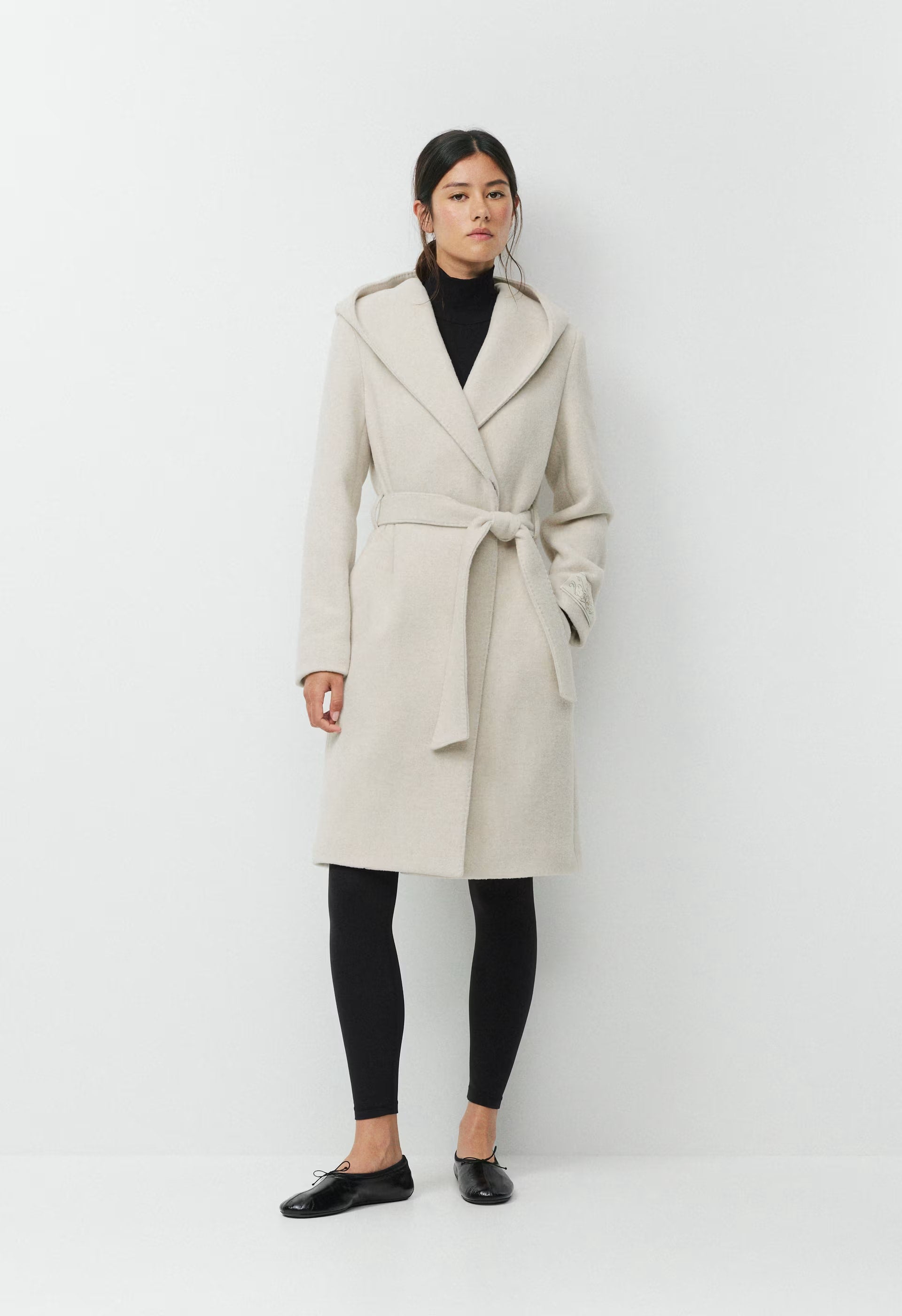 The Emilie Coat - Soft Wool Cashmere - HEATHER LIGHT OATMEAL