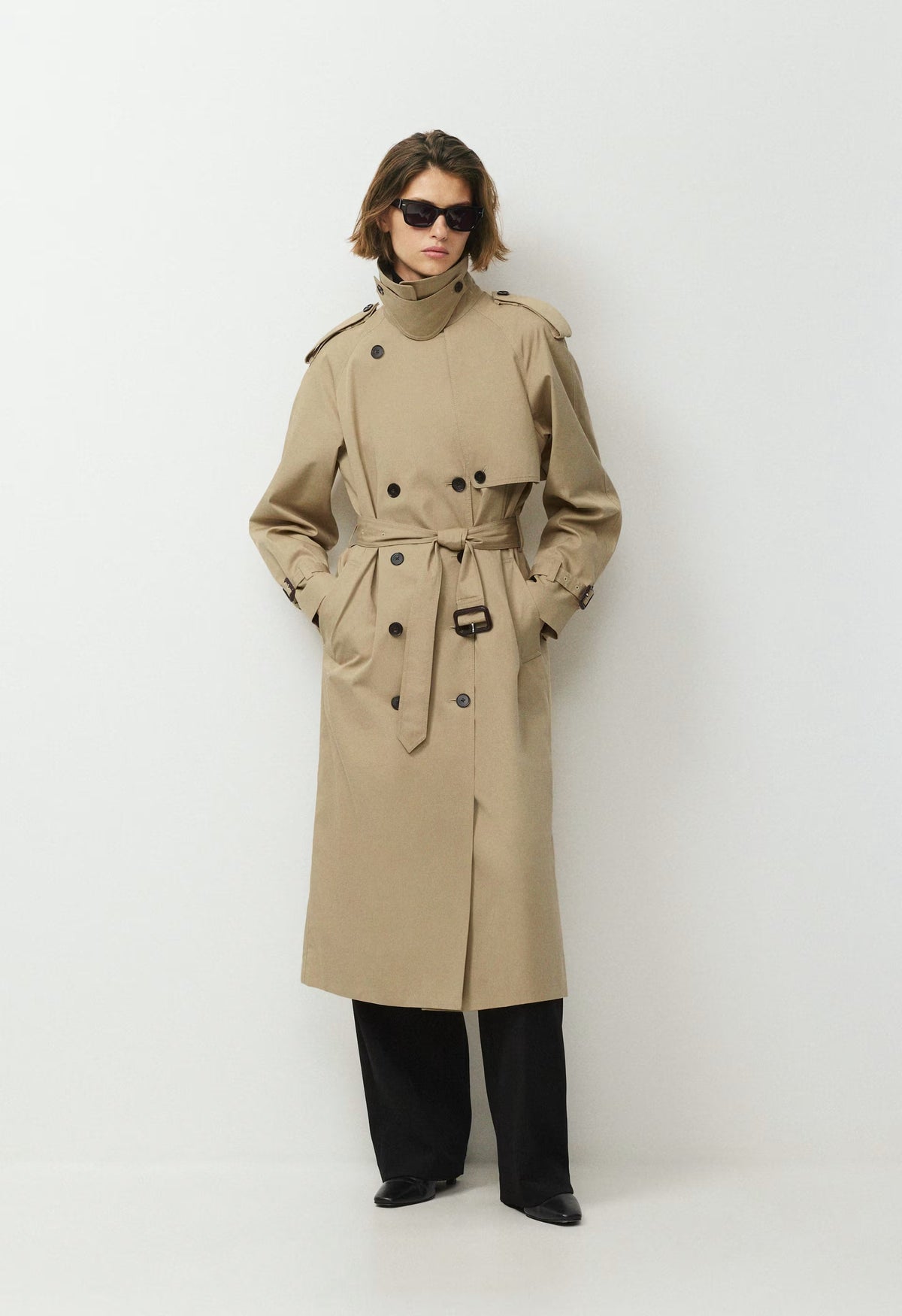 The Hemlock Trench Coat - City Twill - WICKER TAN