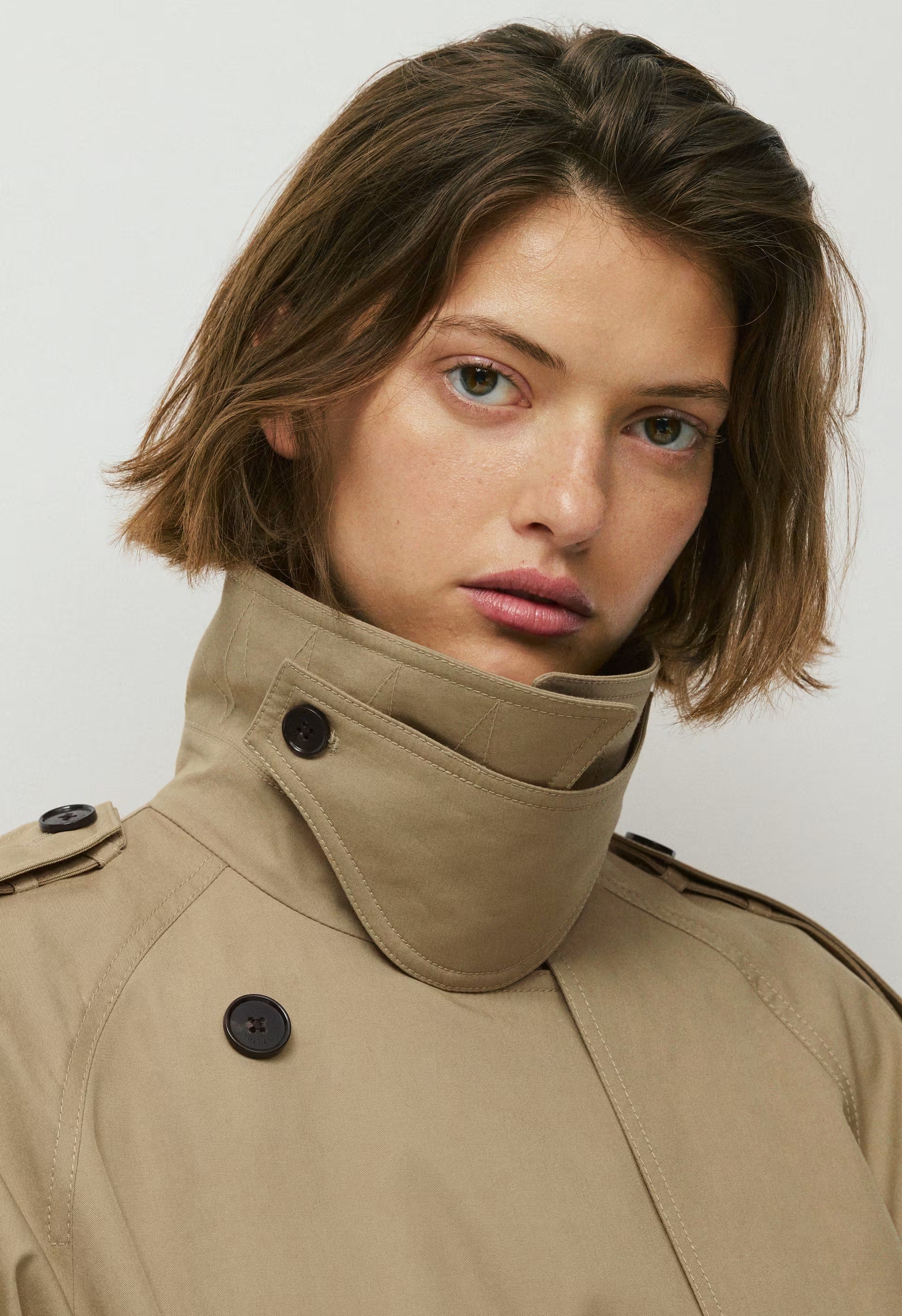 The Hemlock Trench Coat - City Twill - WICKER TAN