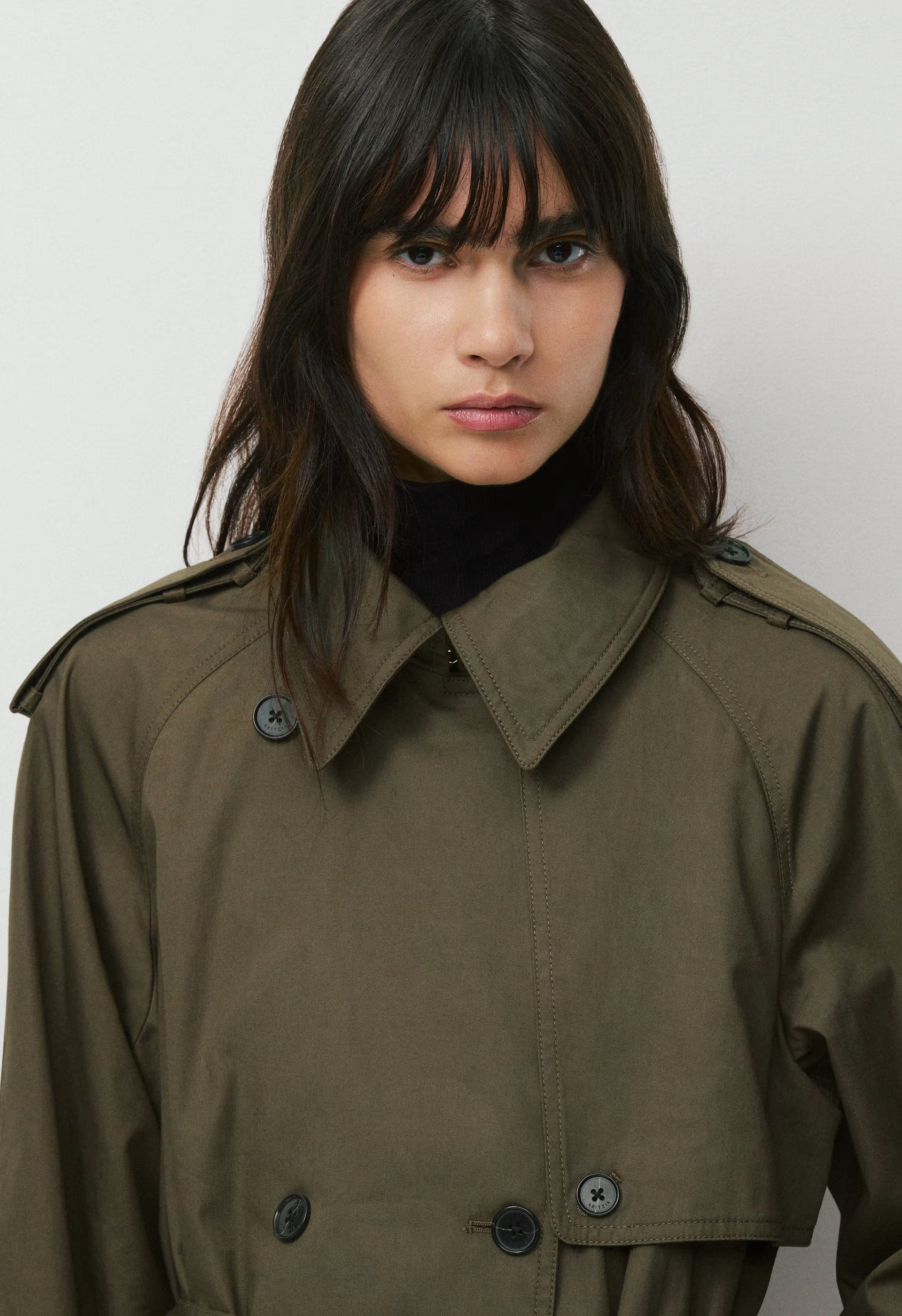 The Hemlock Trench Coat - City Twill - ATLAS OLIVE