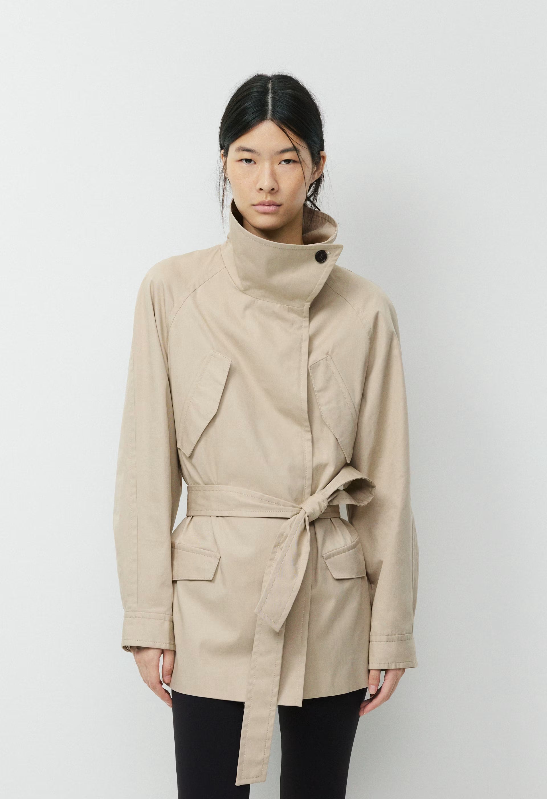 The Nightingale Trench Coat - City Twill - MARCONA BEIGE