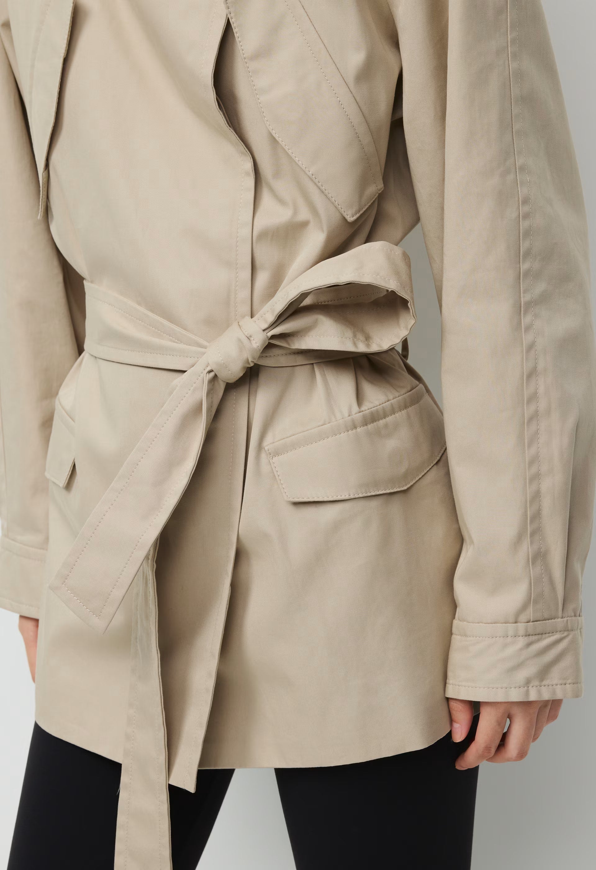 The Nightingale Trench Coat - City Twill - MARCONA BEIGE