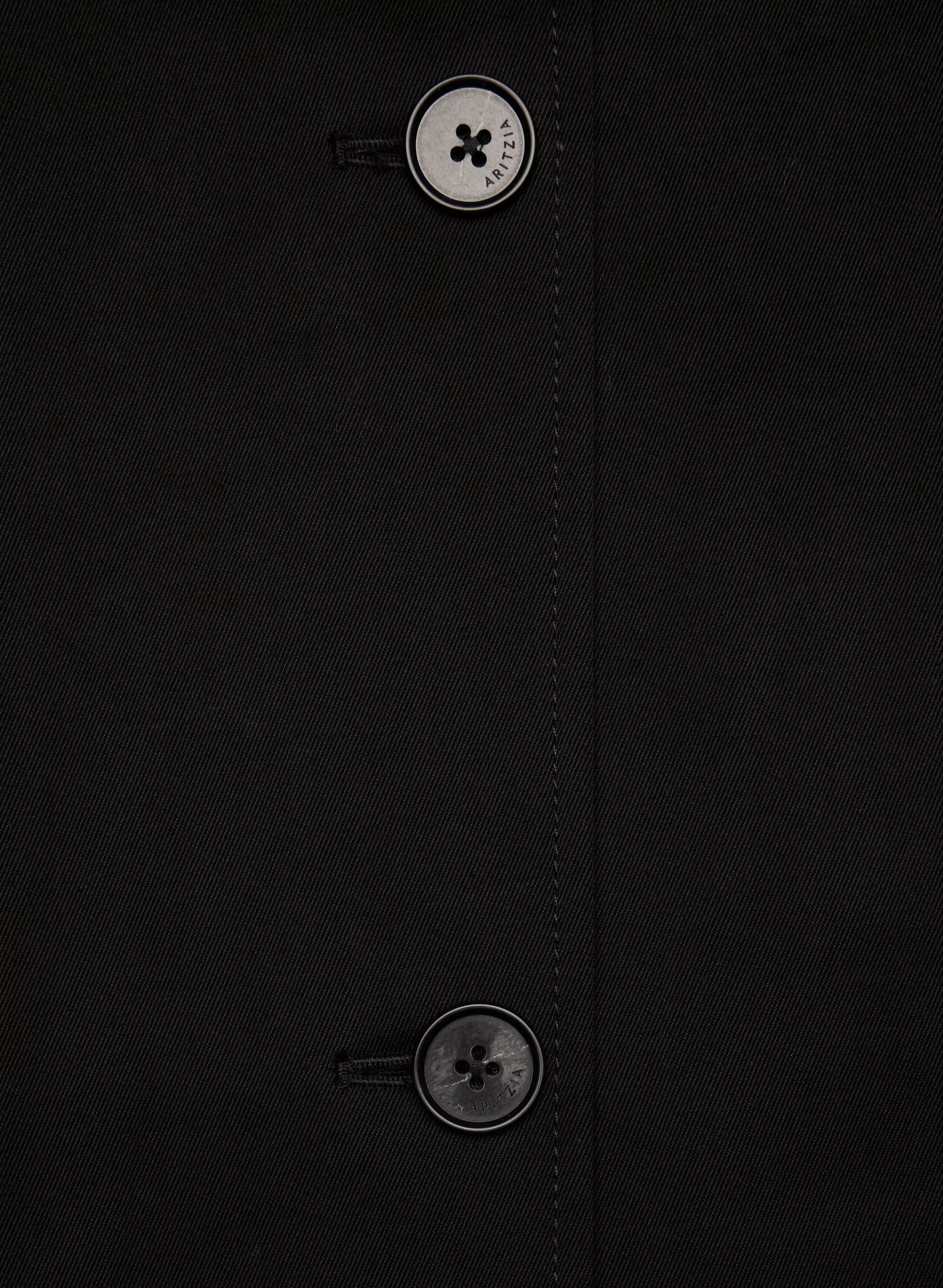 The Regent Trench Coat - Rich Twill - BLACK