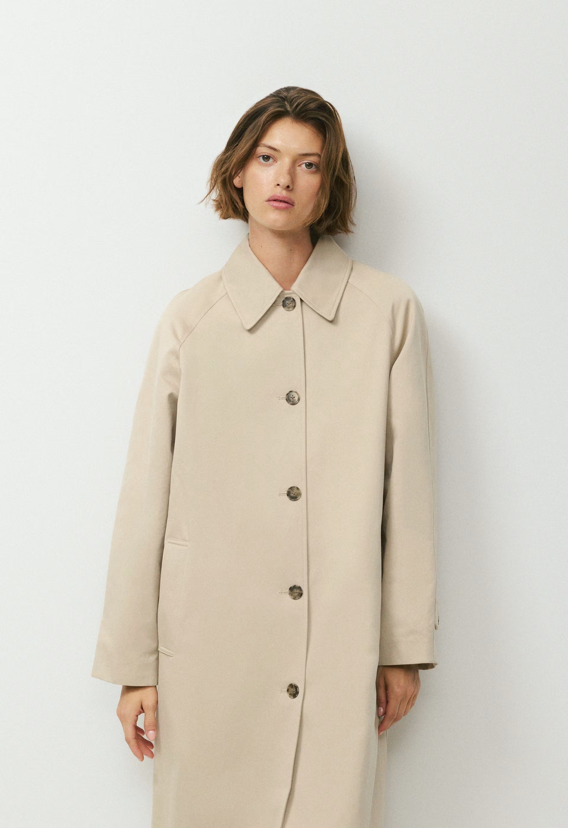 The Regent Trench Coat - Rich Twill - MARCONA BEIGE
