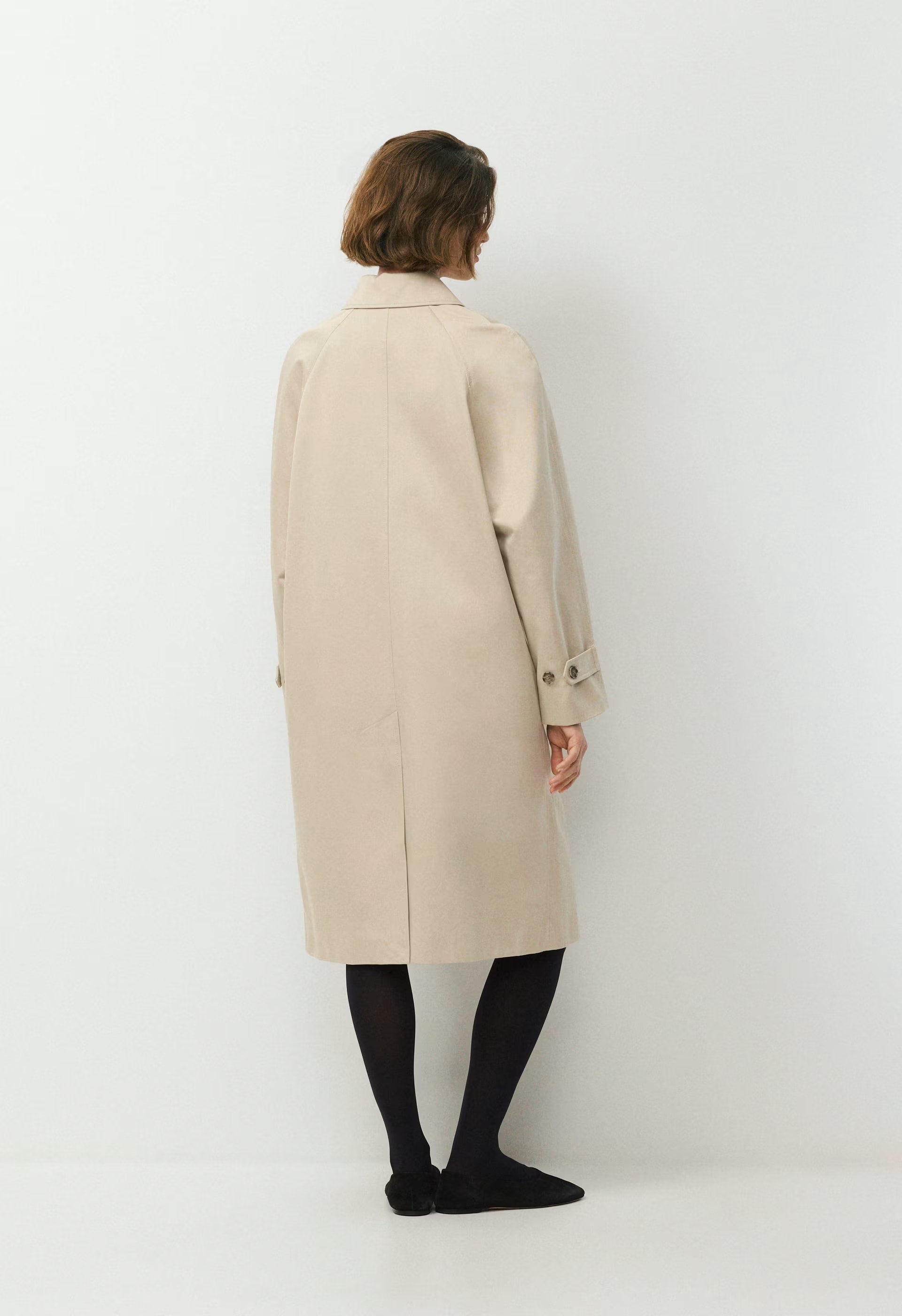The Regent Trench Coat - Rich Twill - MARCONA BEIGE