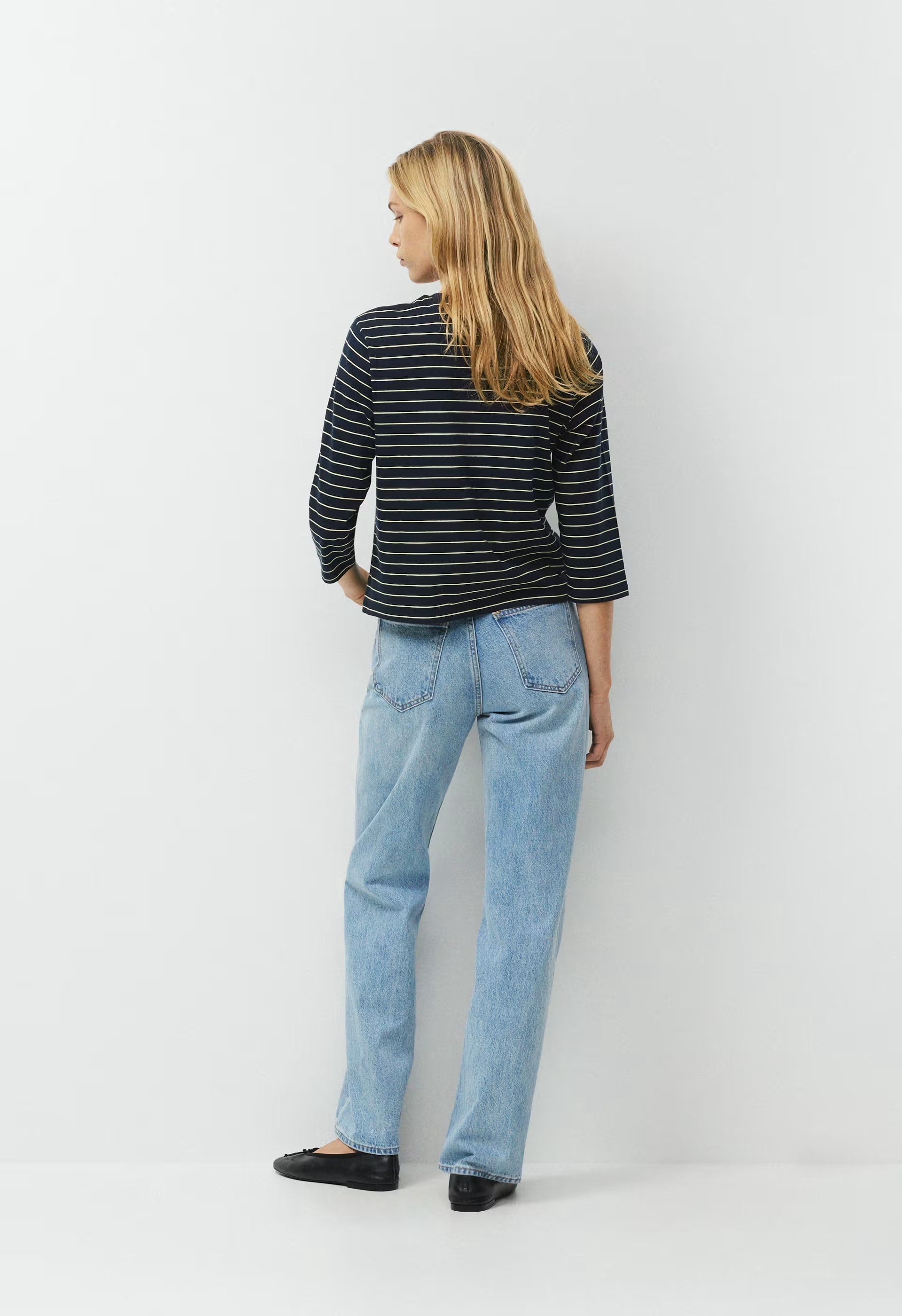 Denim Forum The Farrah Hi-Rise Wide Jean - 7 YRS BLEU TABOO