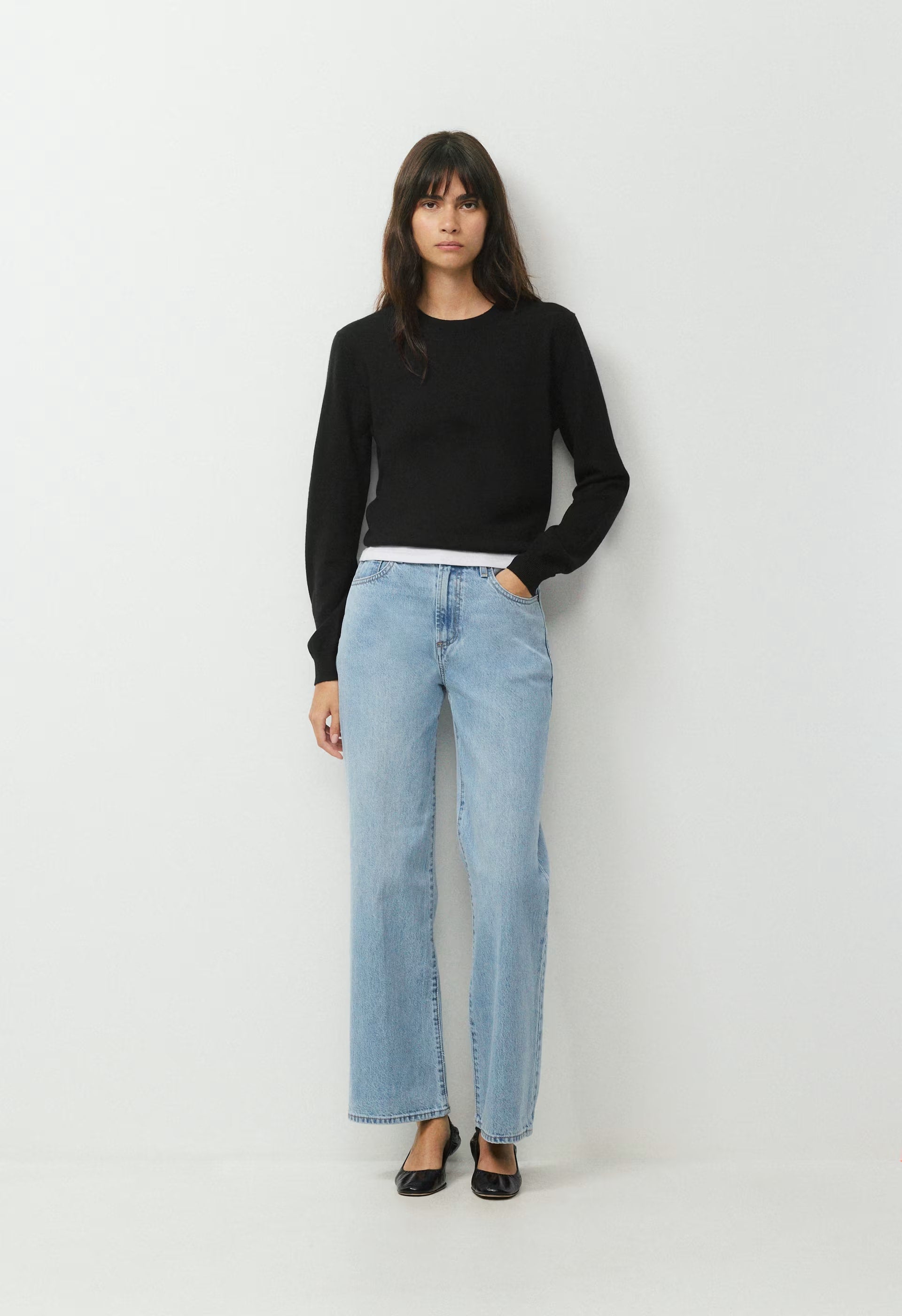 Denim Forum The Farrah Hi-Rise Wide Jean - 7 YRS BLEU TABOO