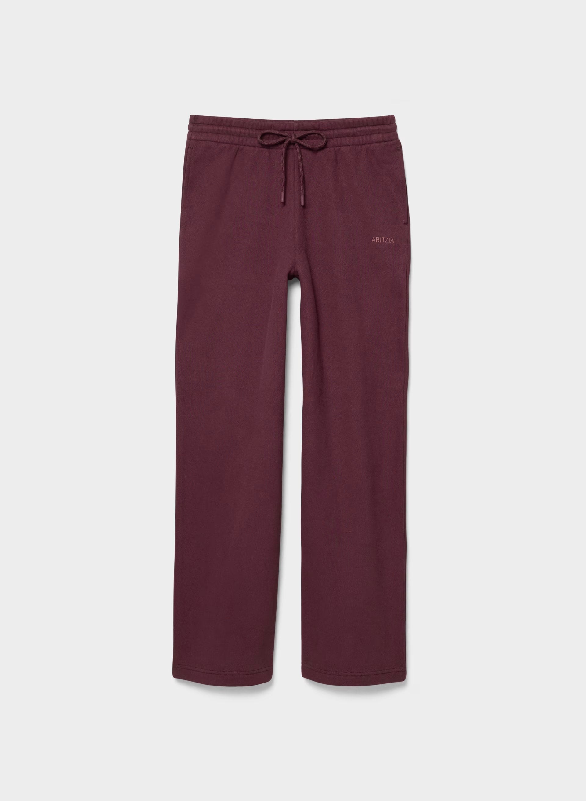 Cozy Sweatfleece Boyfriend Wide Sweatpant - GALA PLUM