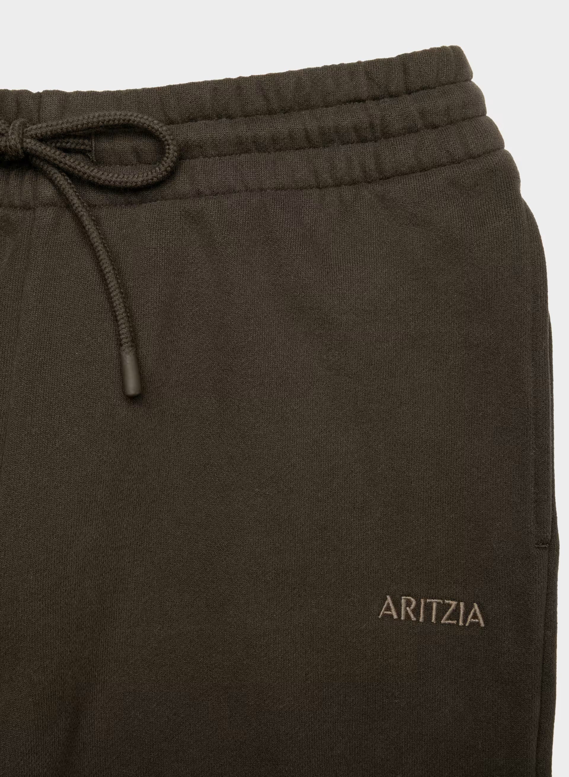 Cozy Sweatfleece Boyfriend Wide Sweatpant - CACAO NIB BROWN