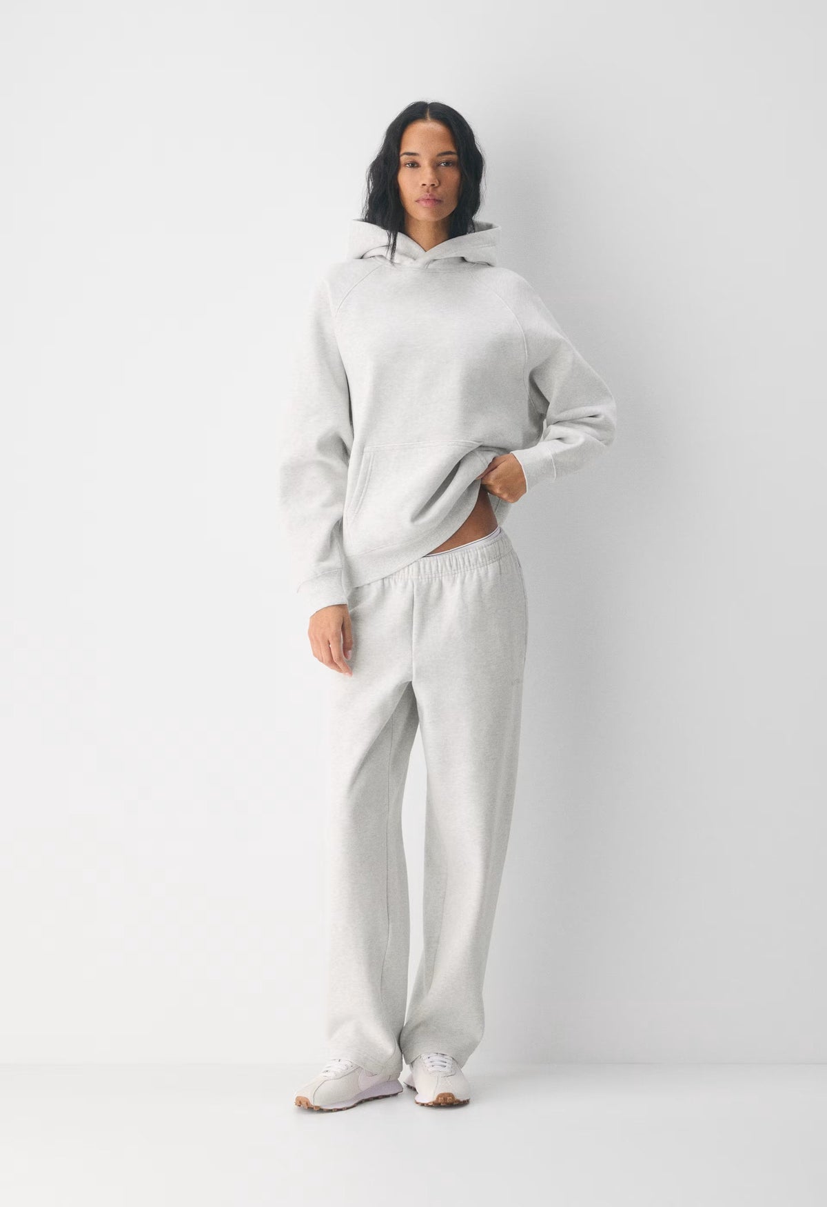 Cozy Sweatfleece Mega Straight™ Sweatpant - HEATHER CLOUD WHITE