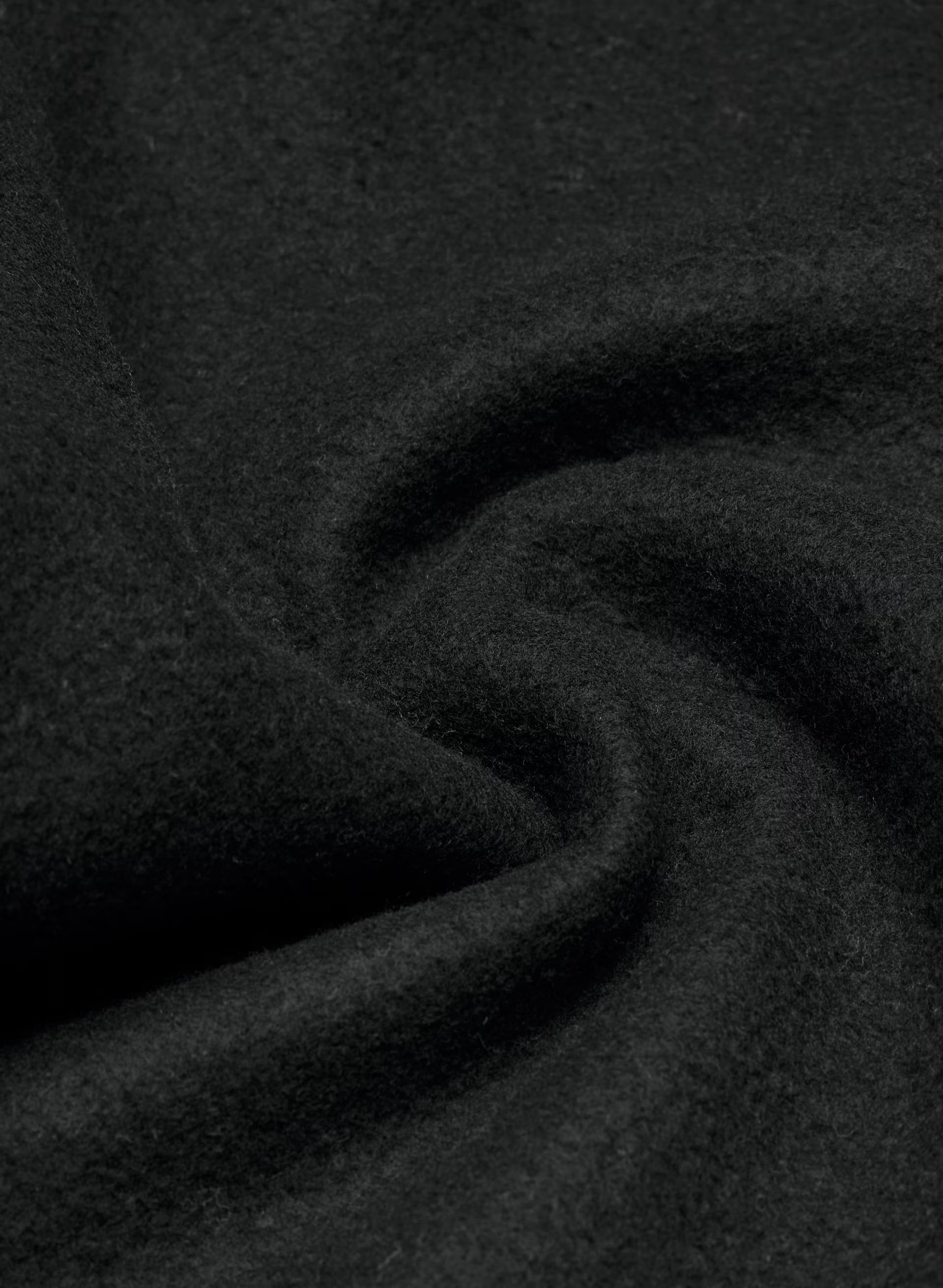 Cozy Sweatfleece Boyfriend Wide Sweatpant - BLACK