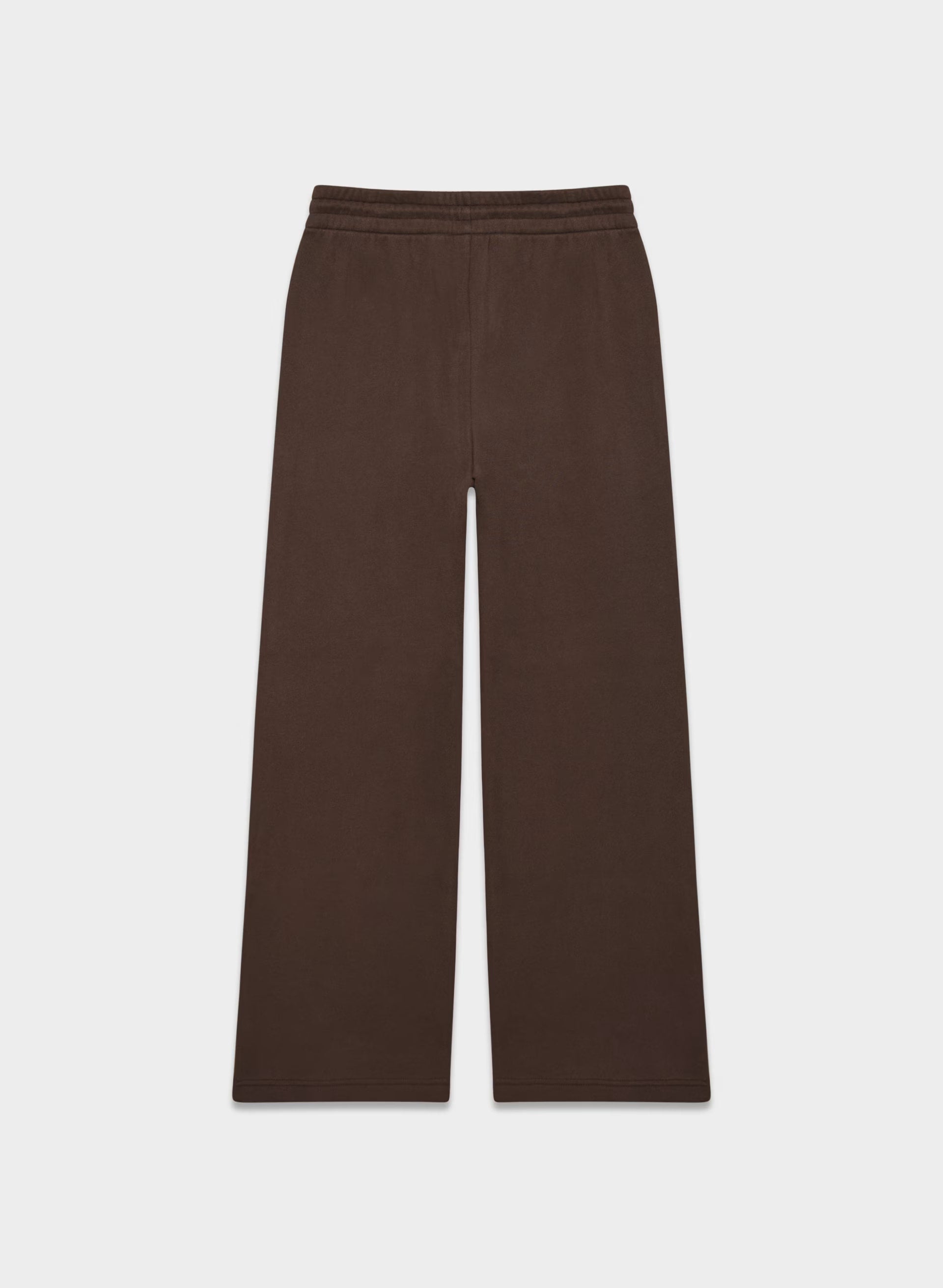 Cozy Sweatfleece Boyfriend Wide Sweatpant - RICH MOCHA BROWN