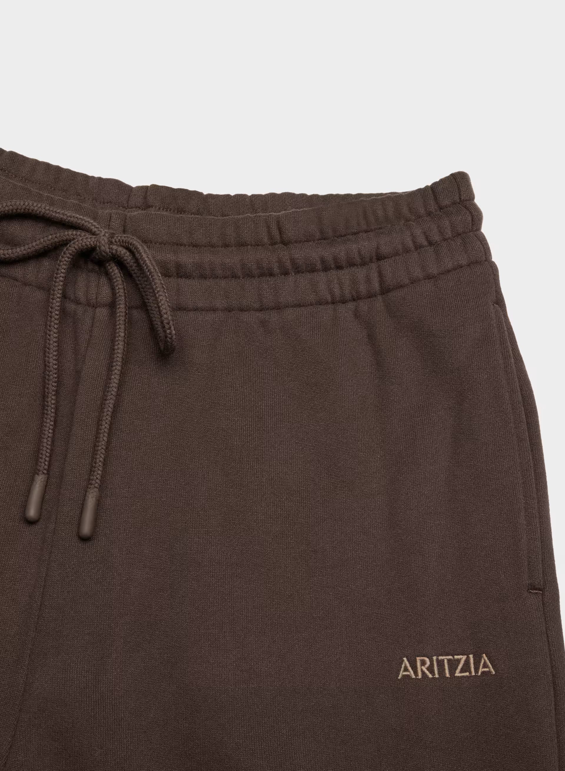 Cozy Sweatfleece Boyfriend Wide Sweatpant - RICH MOCHA BROWN