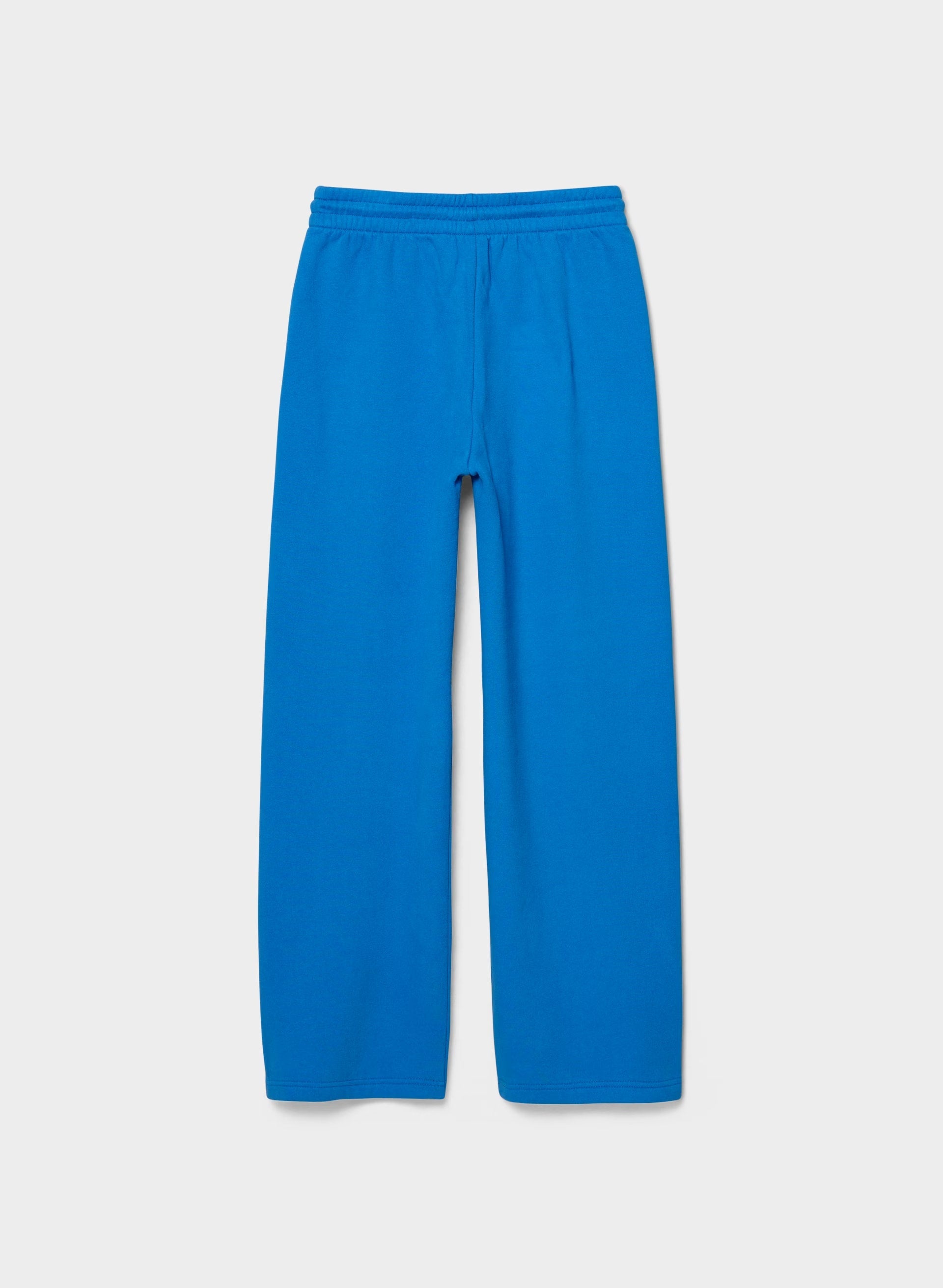 Cozy Sweatfleece Boyfriend Wide Sweatpant - LAZULI BLUE