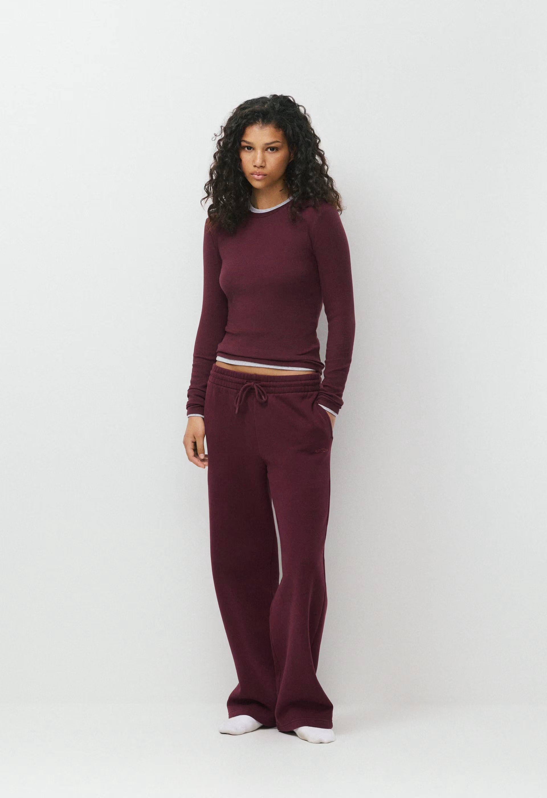Cozy Sweatfleece Boyfriend Wide Sweatpant - MILKSHAKE PINK