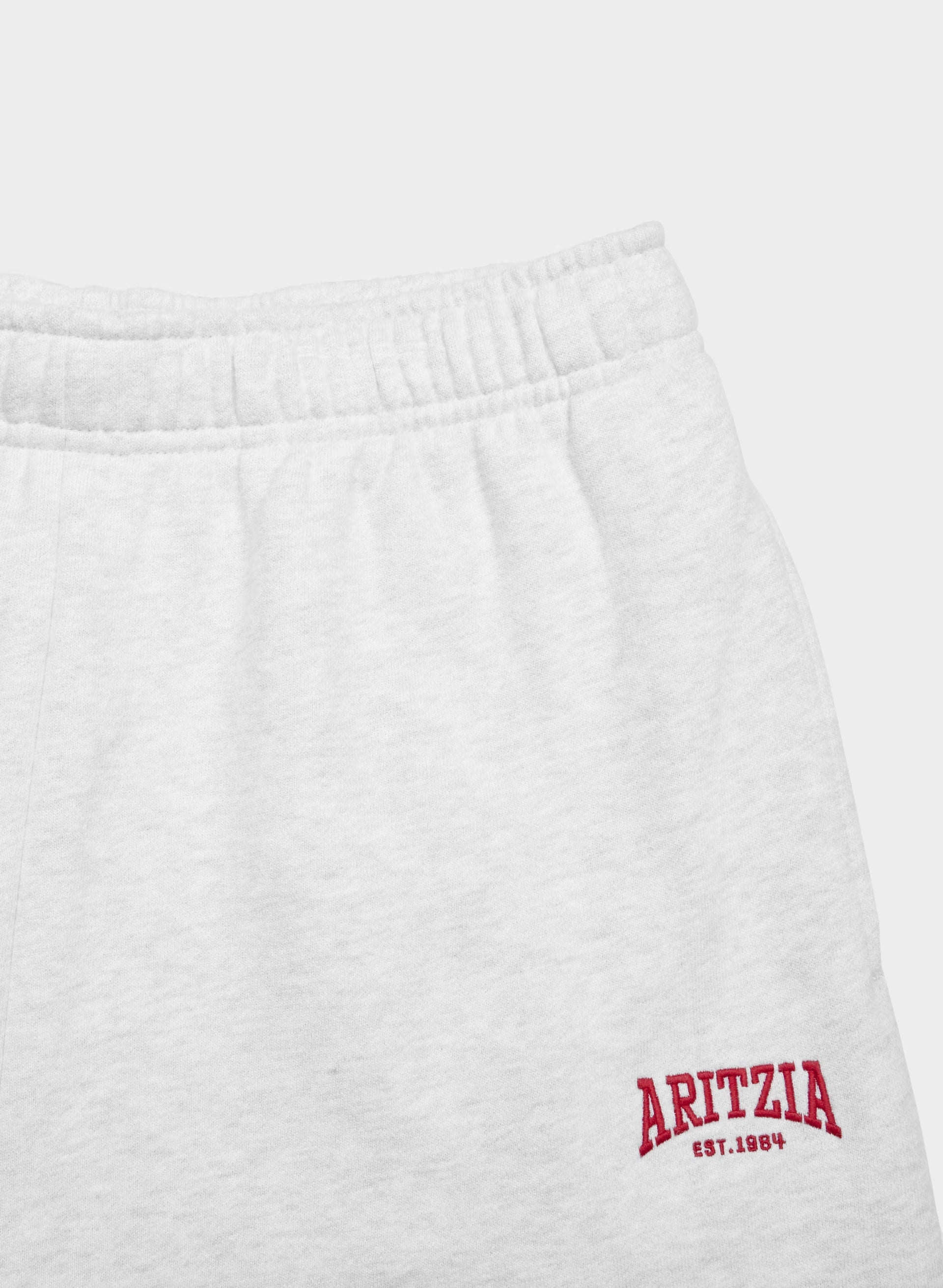 Cozy Sweatfleece Mega Jogger - HTR CLD WHITE/VSTY RED
