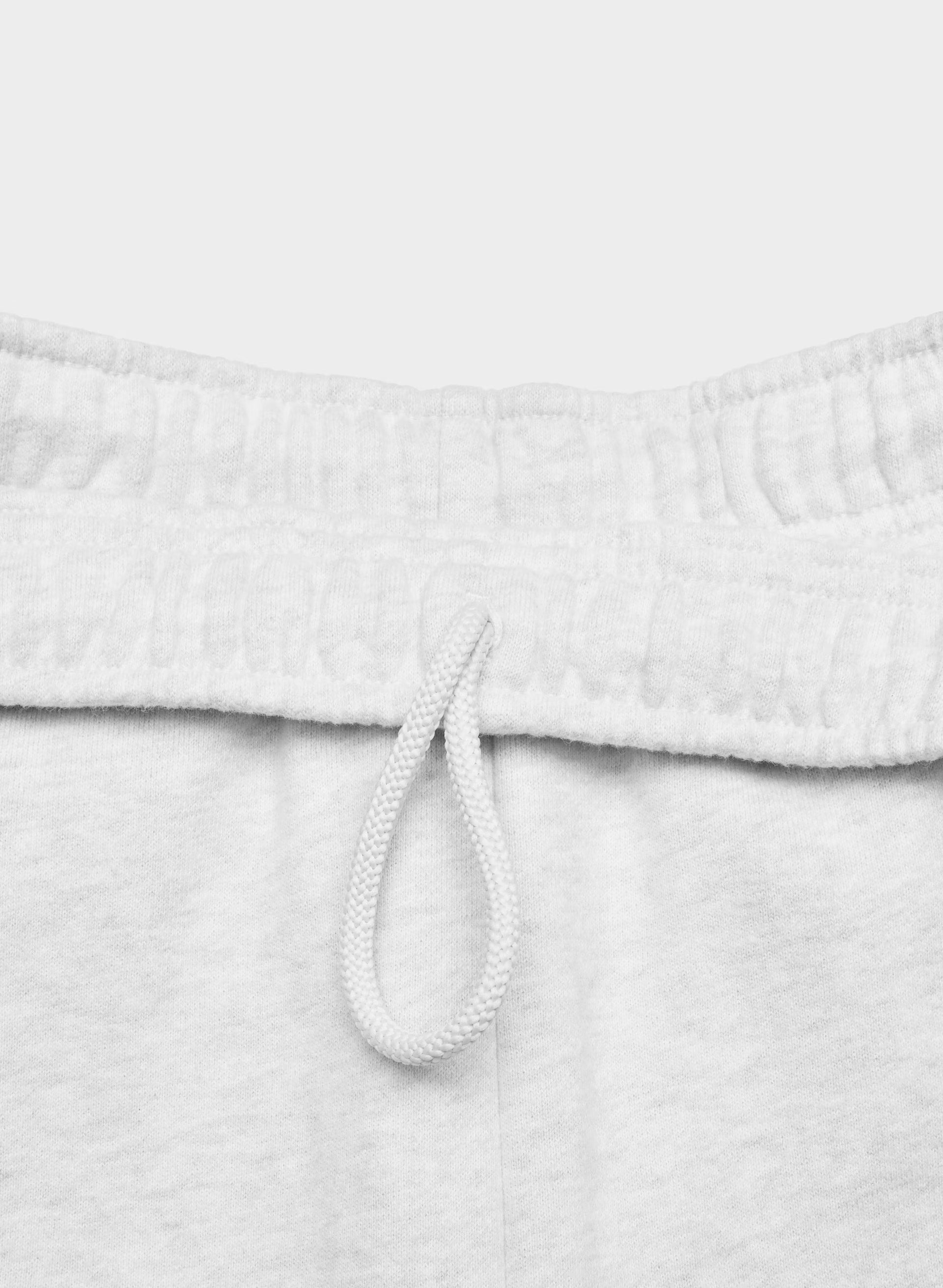 Cozy Sweatfleece Mega Jogger - HTR CLD WHITE/VSTY RED