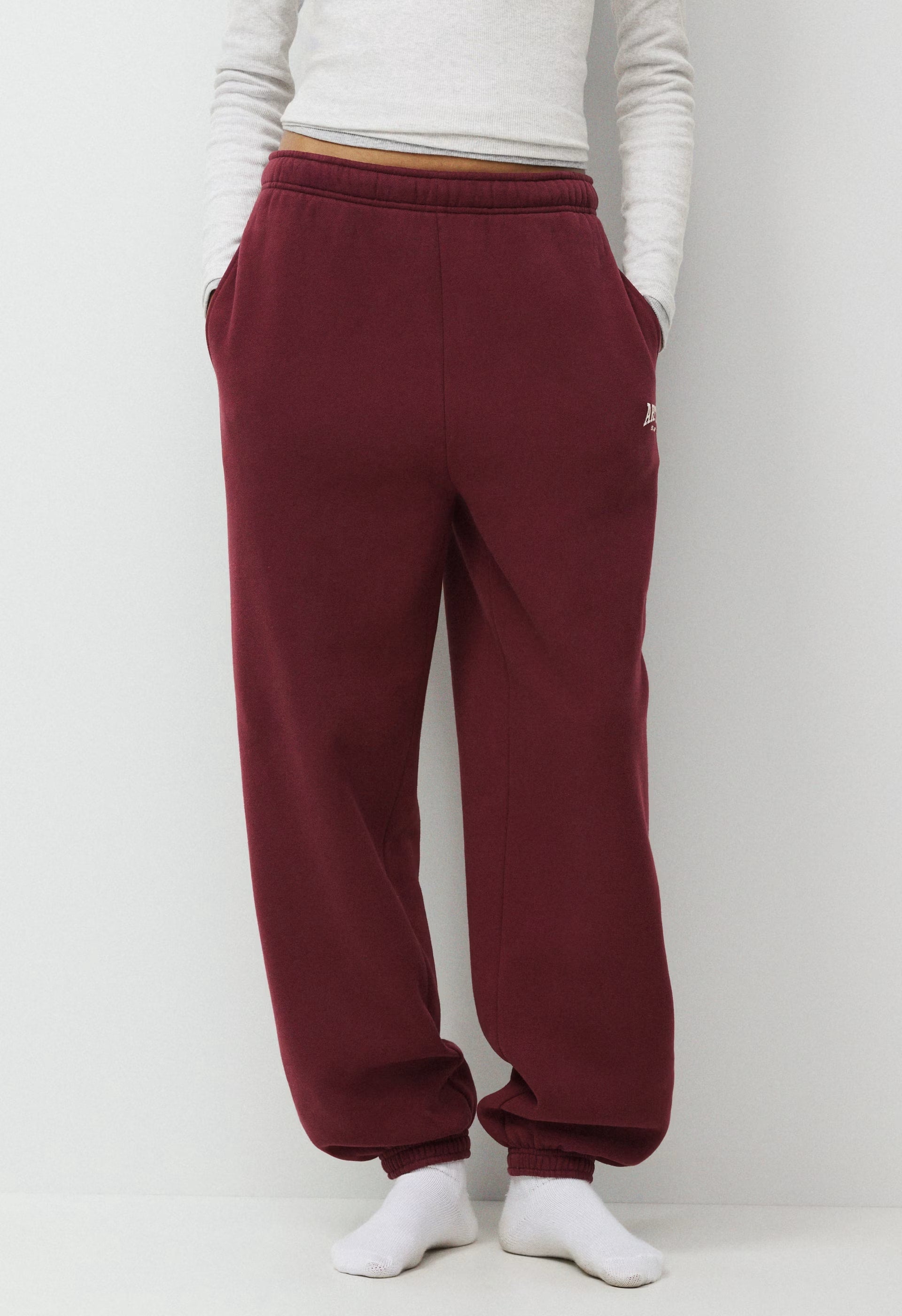 Cozy Sweatfleece Mega Jogger - SMAC BURGUNDY/LT BIRCH