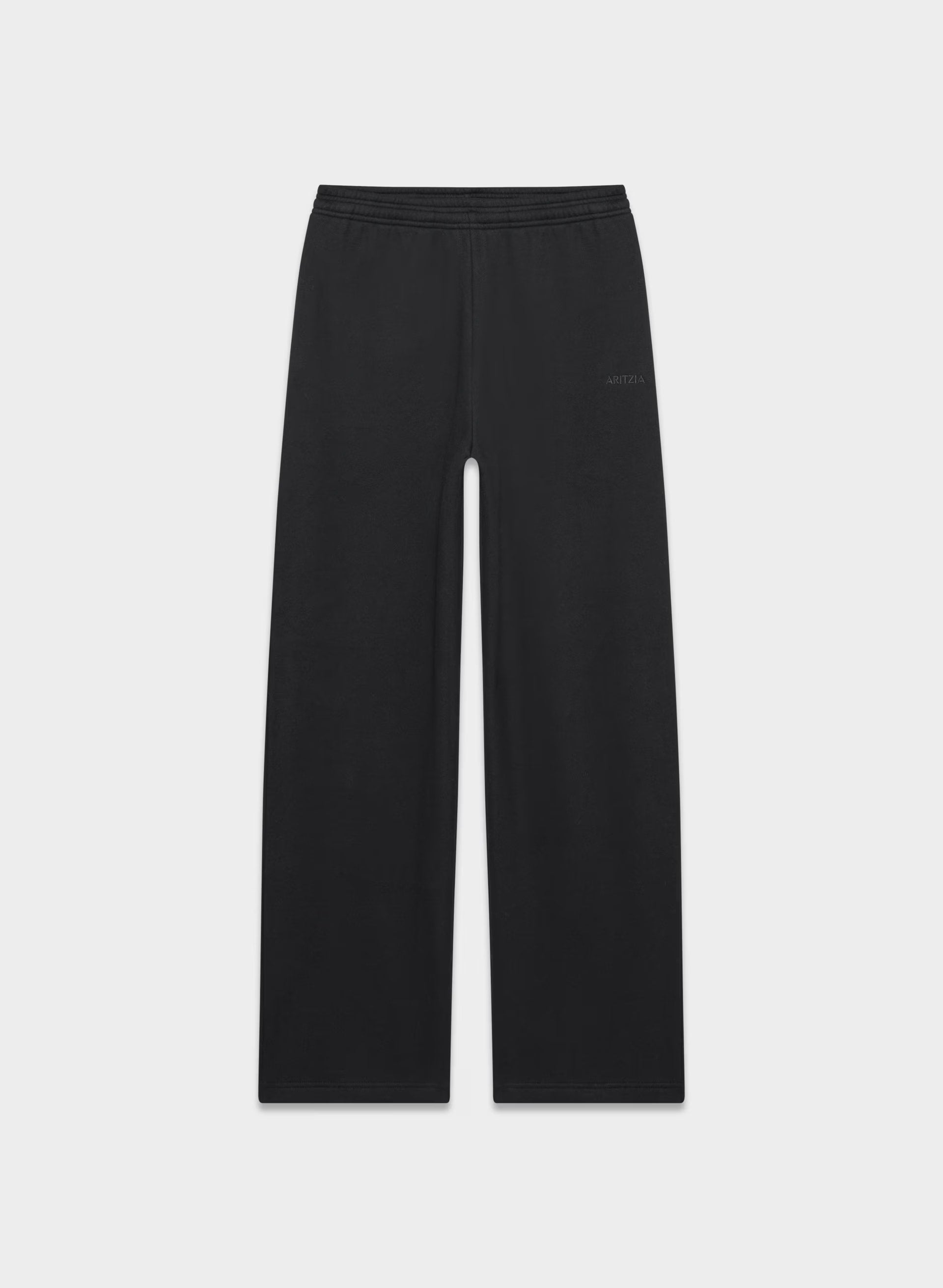 Cozy Sweatfleece Boyfriend Barrel Sweatpant - BLACK