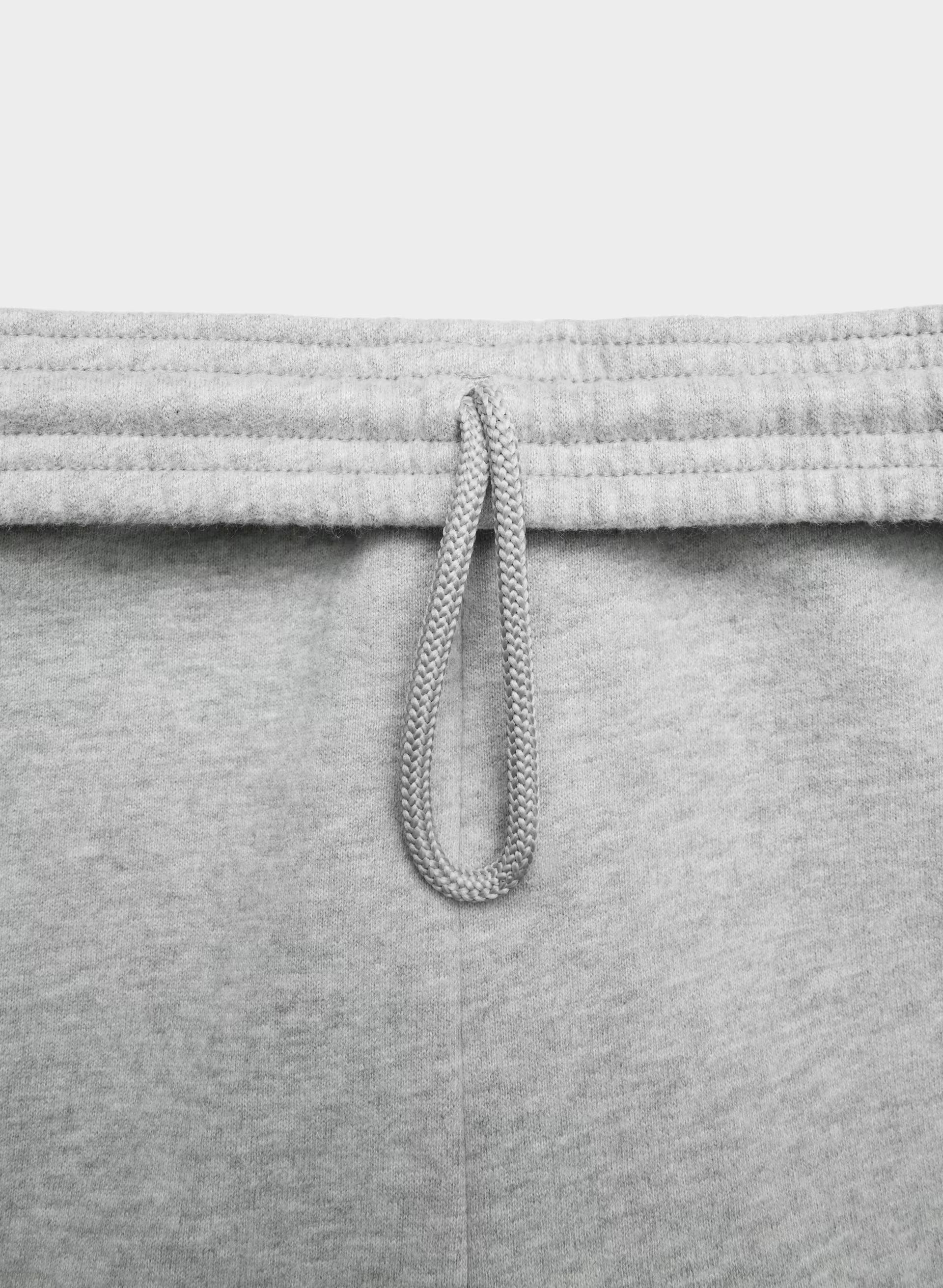 Cozy Sweatfleece Boyfriend Barrel Sweatpant - HEATHER CHROME
