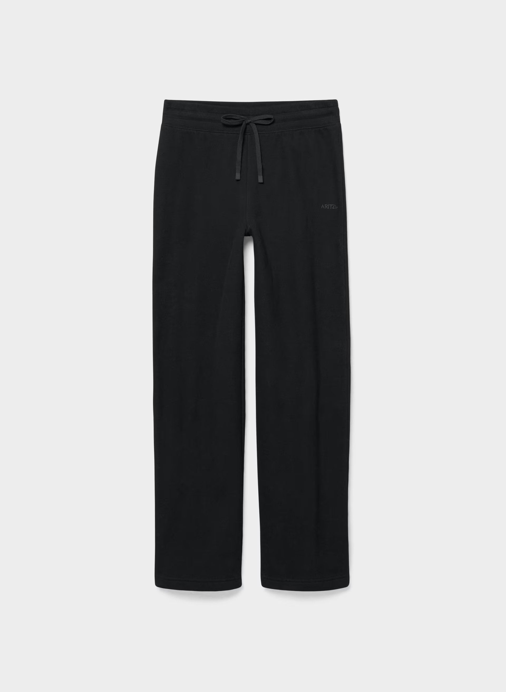 Cozy Sweatfleece Perfect Banded Sweatpant - BLACK