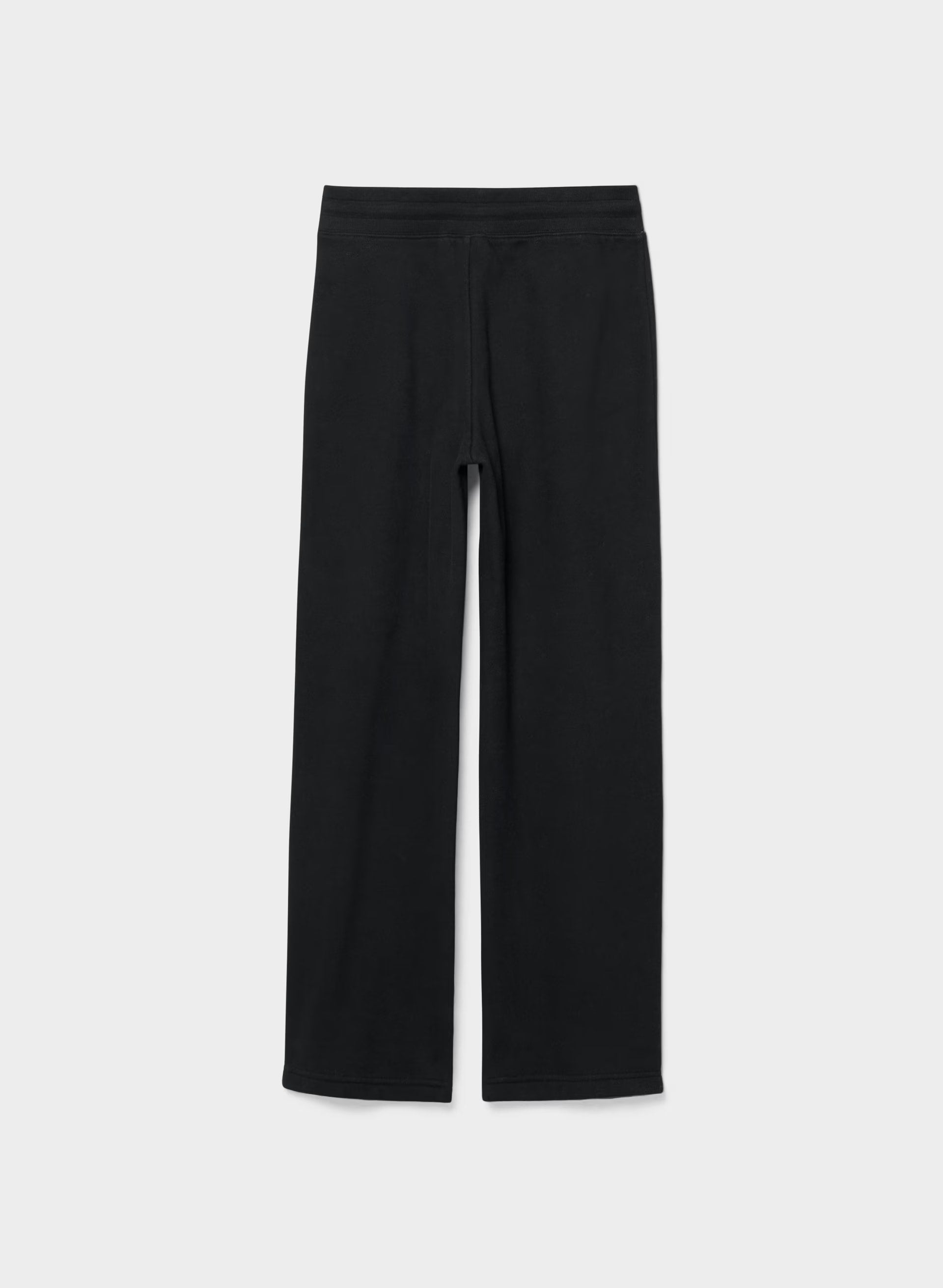 Cozy Sweatfleece Perfect Banded Sweatpant - BLACK