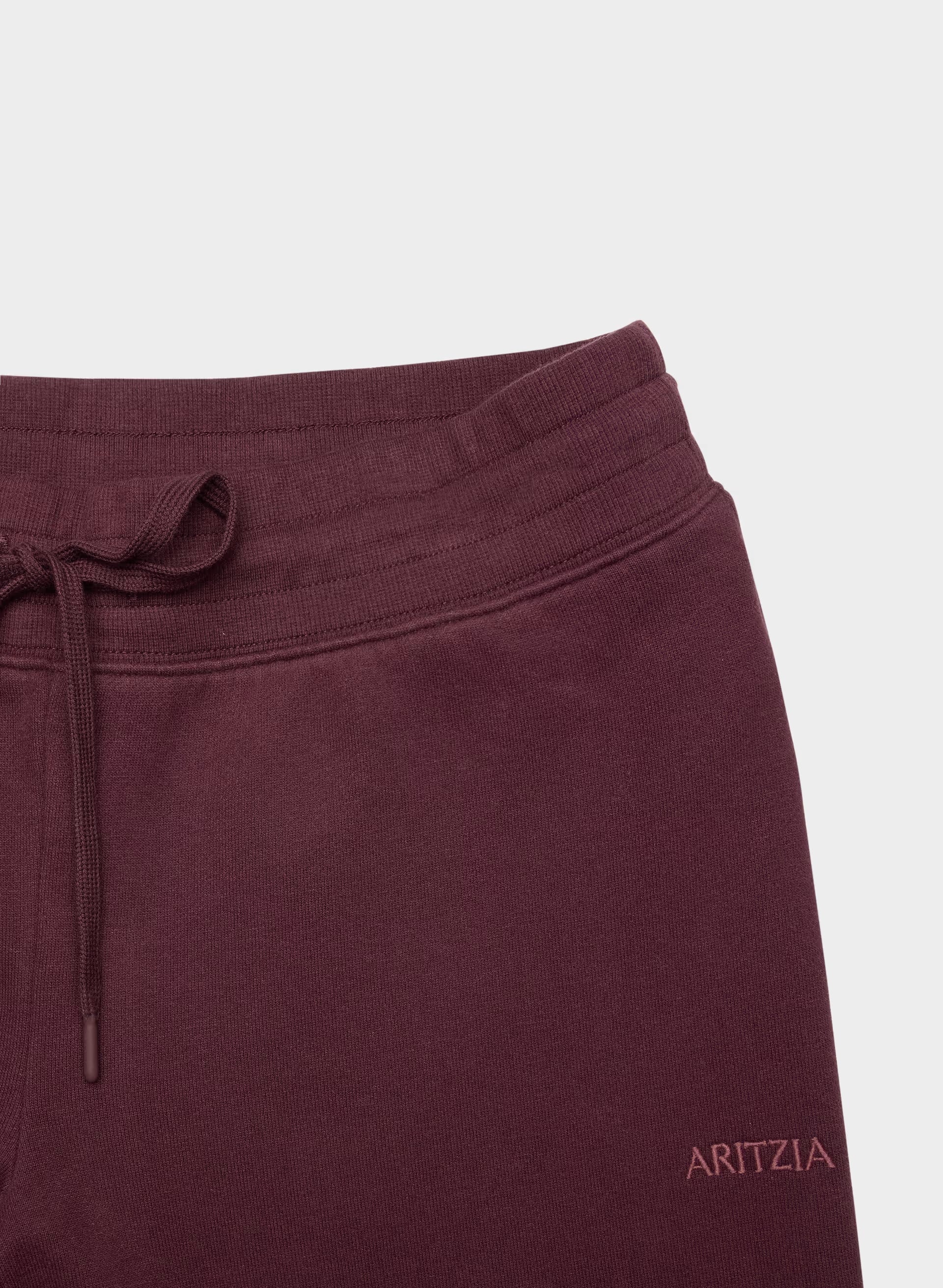 Cozy Sweatfleece Perfect Banded Sweatpant - GALA PLUM