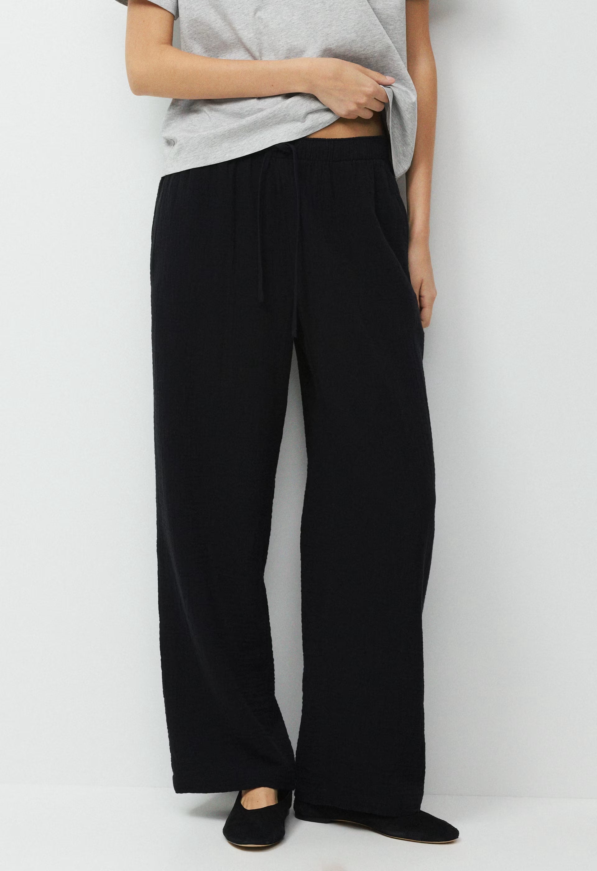 AirPlush Cotton™ Sail Pant - BLACK