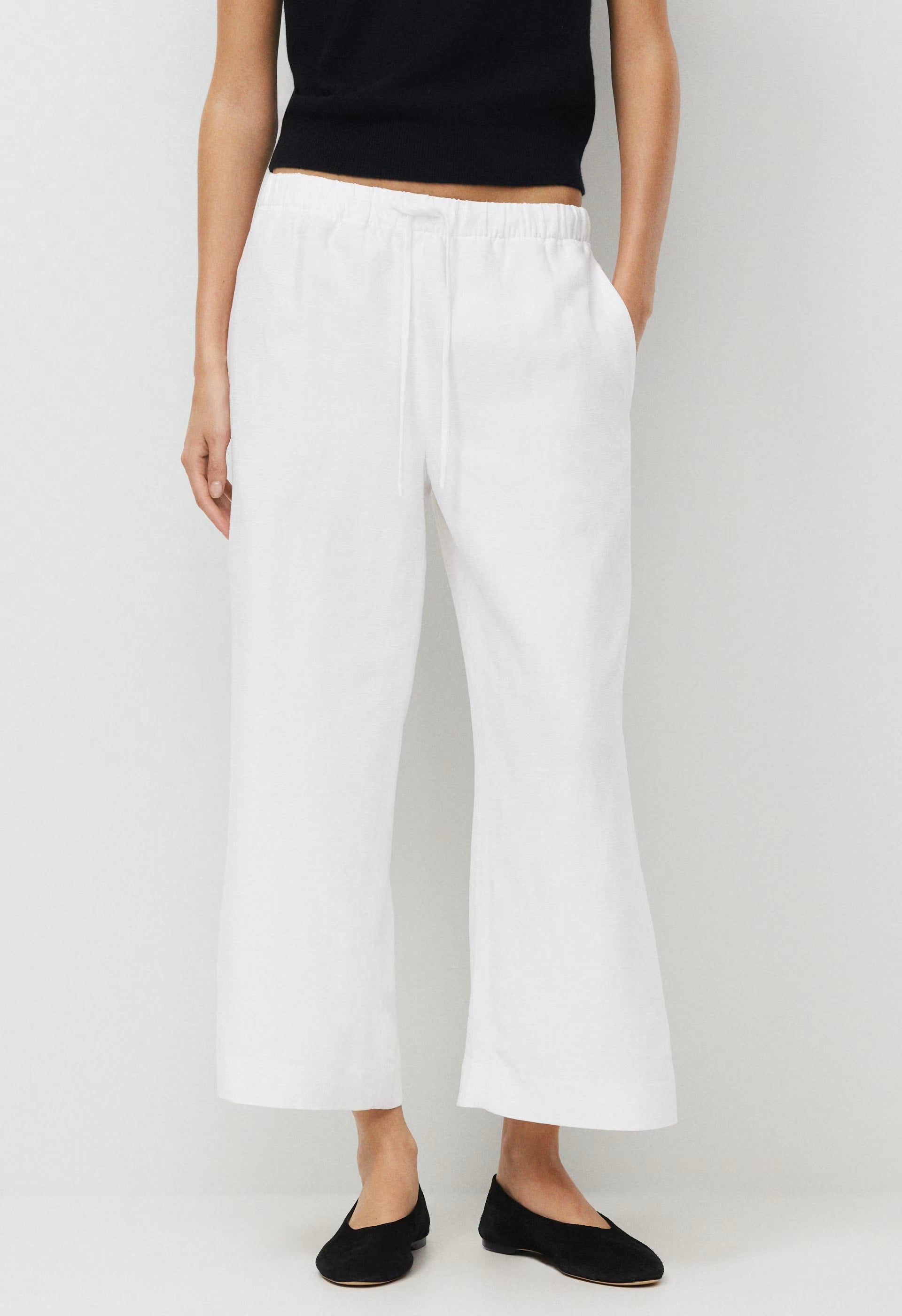 The Lodge Pant™ Cropped - CruiseLinen™ - WHITE