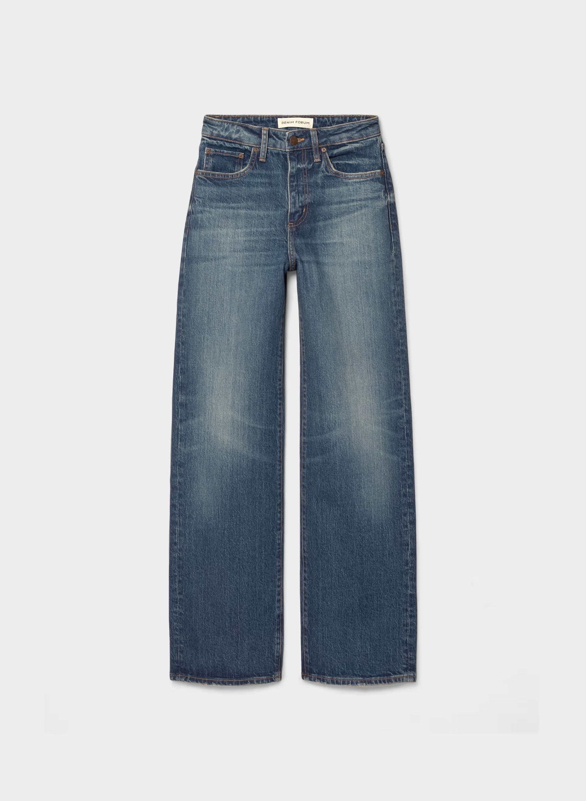 Denim Forum Remy Hi-Rise Wide Jean - VINTAGE DARK BLUE