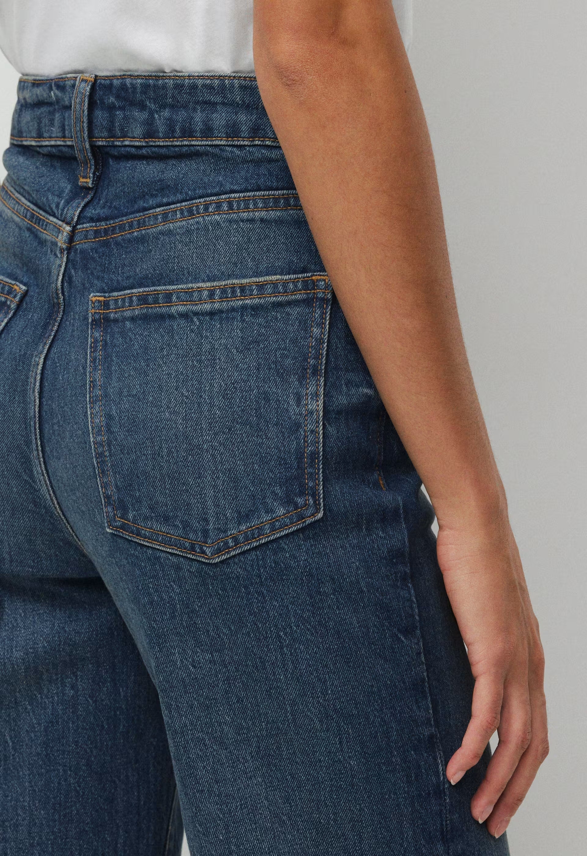 Denim Forum Remy Hi-Rise Wide Jean - VINTAGE DARK BLUE